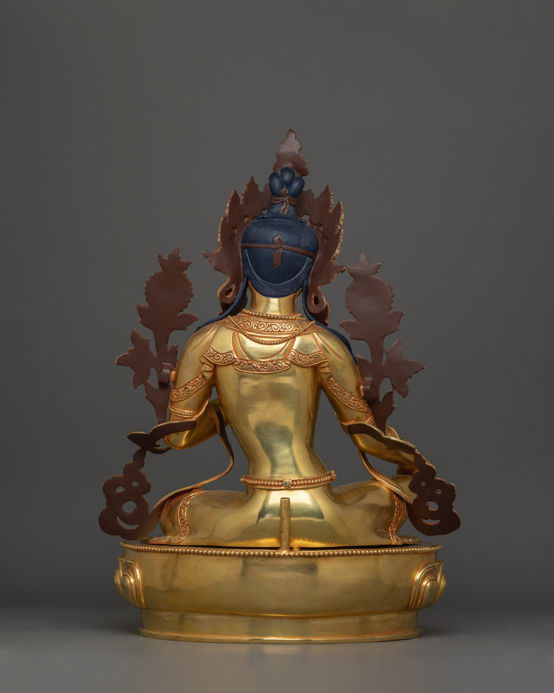 Himalayan Handcrafted Statue of Green Tara |  Mother of Compassion and Swift Protection