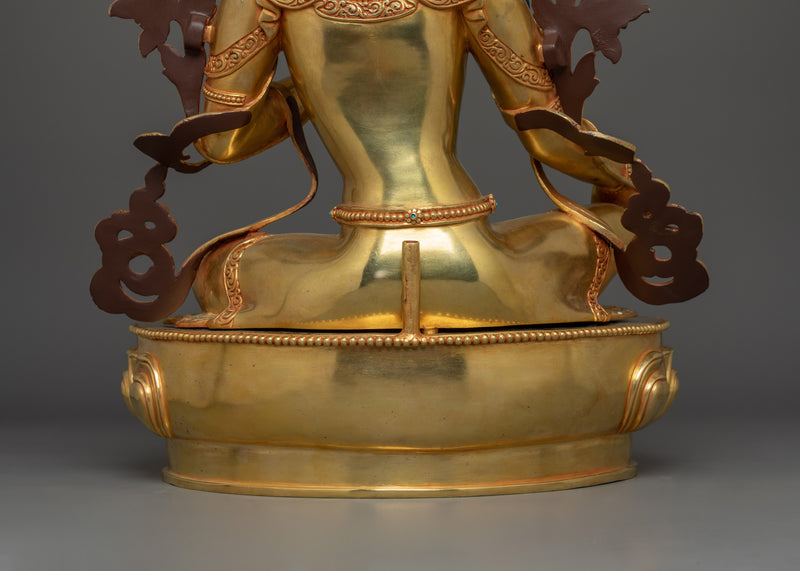 Himalayan Handcrafted Statue of Green Tara |  Mother of Compassion and Swift Protection