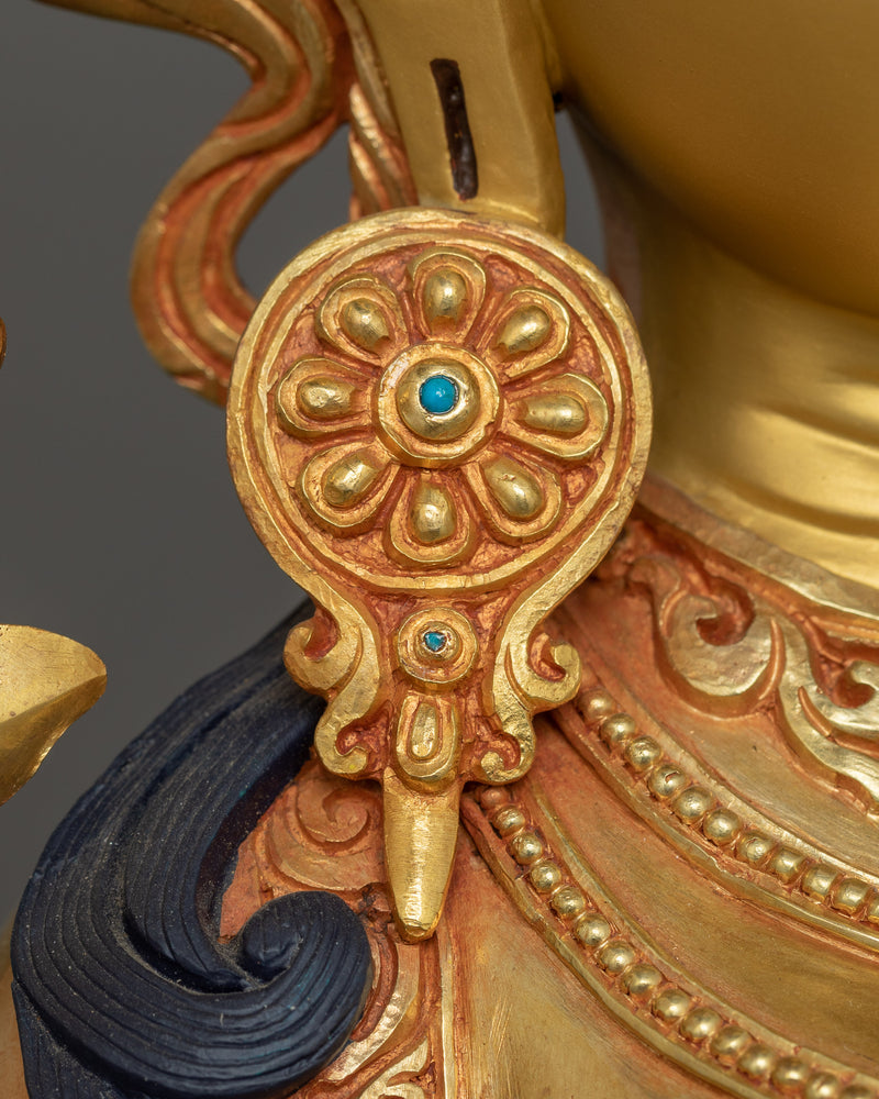 Himalayan Handcrafted Statue of Green Tara |  Mother of Compassion and Swift Protection