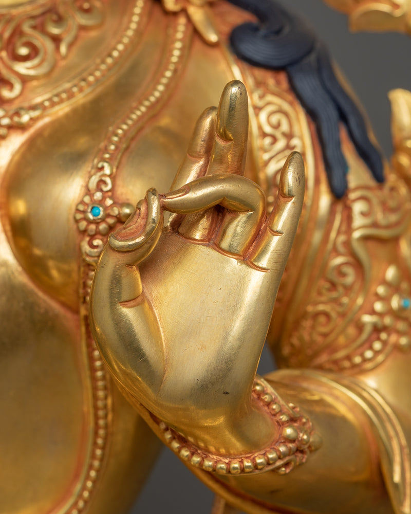 Himalayan Handcrafted Statue of Green Tara |  Mother of Compassion and Swift Protection