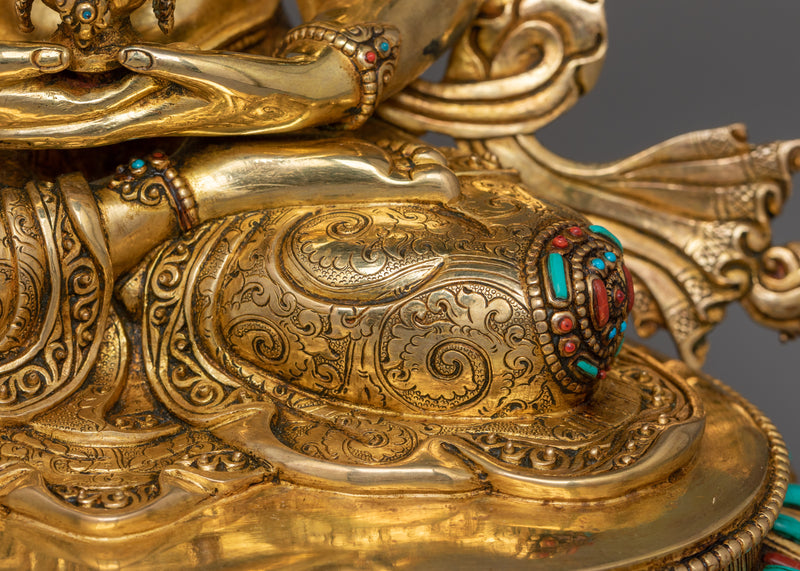 Himalayan Handcrafted Statue of Amitayus | Buddha of Infinite Life