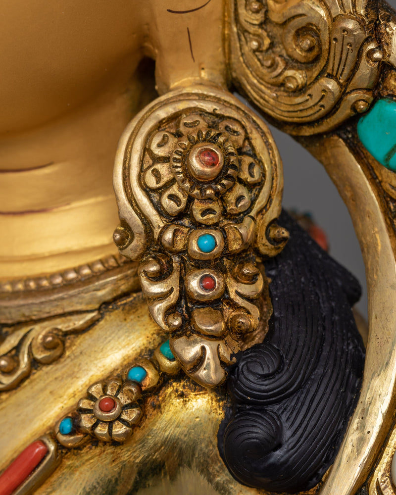Himalayan Handcrafted Statue of Amitayus | Buddha of Infinite Life