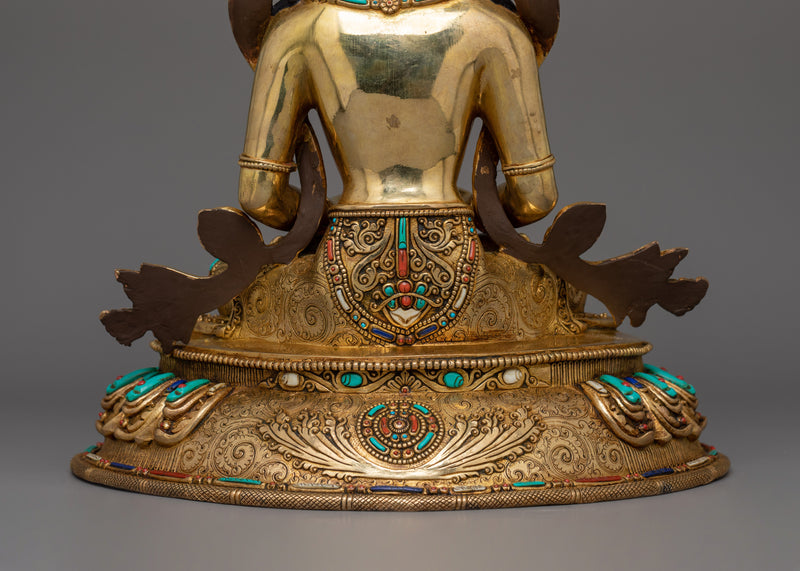 Himalayan Handcrafted Statue of Amitayus | Buddha of Infinite Life