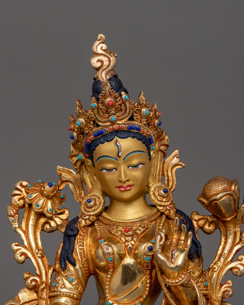 White Tara Sculpture For Meditation | The White Liberator