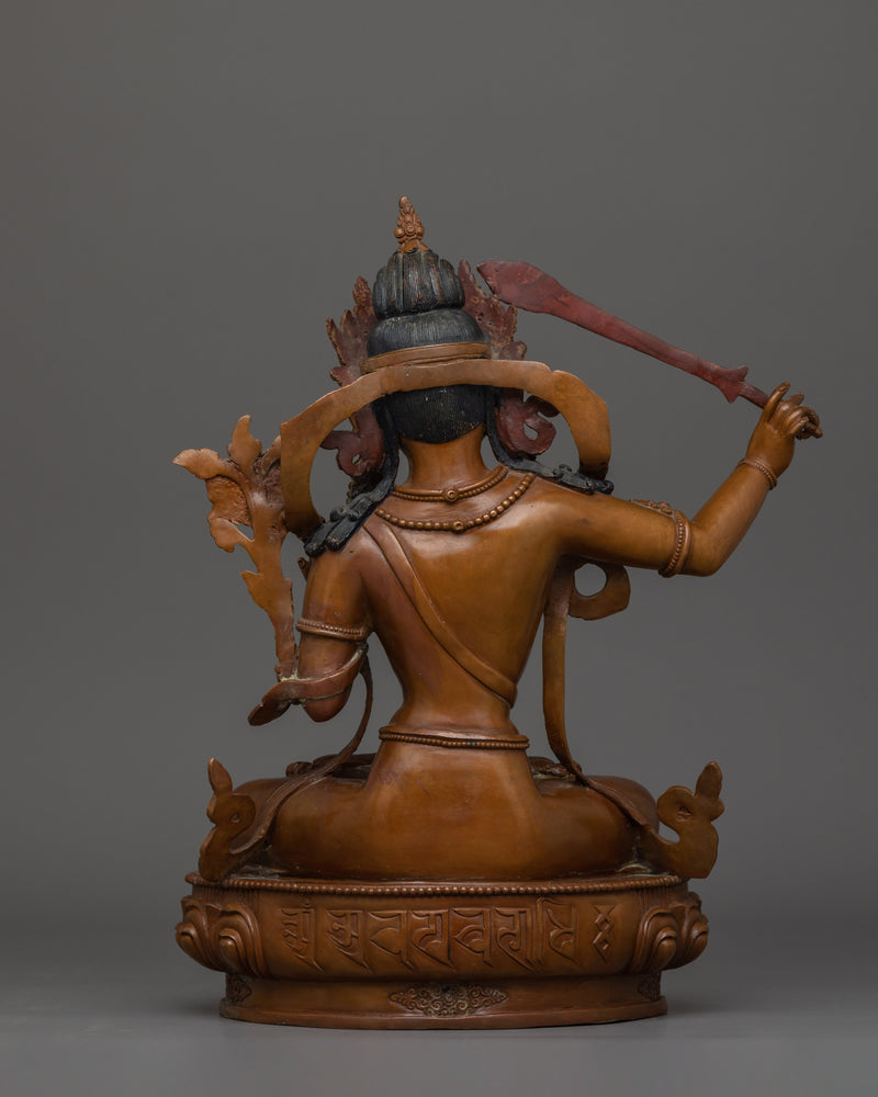 Handcrafted Sword Holder Manjushri | The Bodhisattva of Wisdom