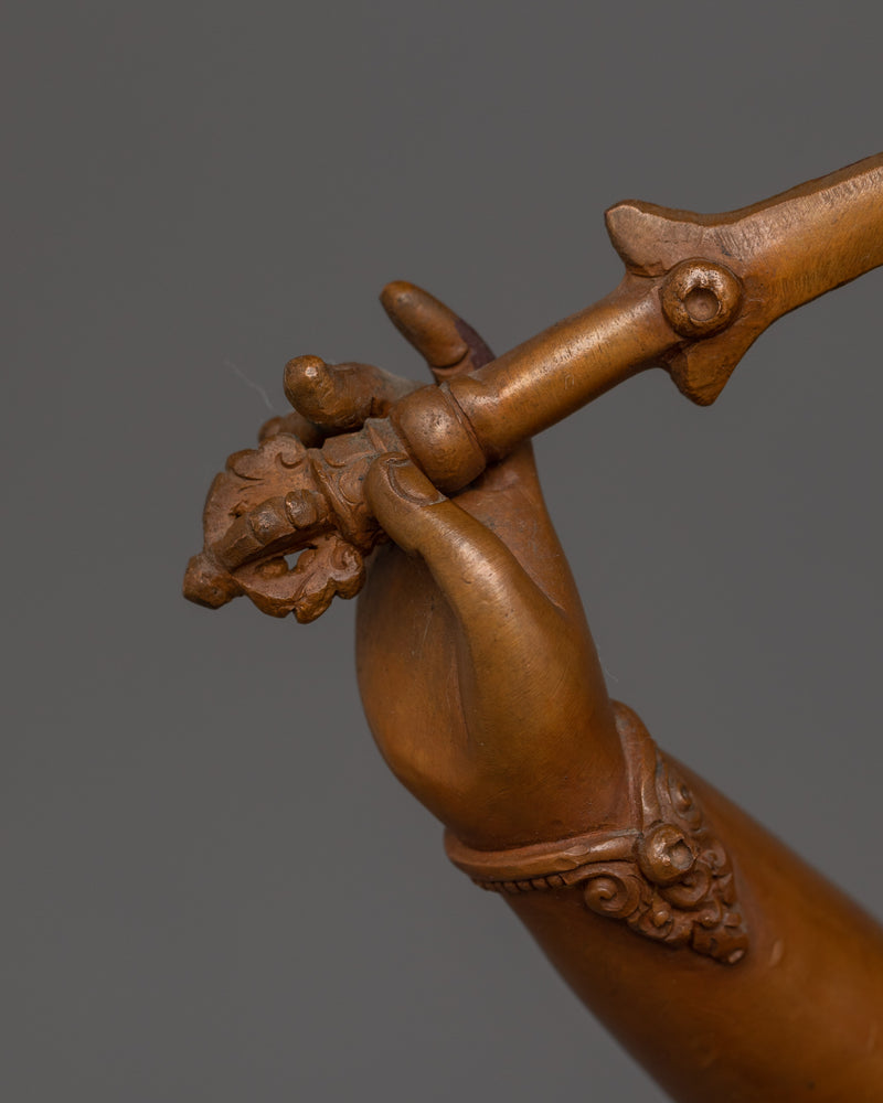 Handcrafted Sword Holder Manjushri | The Bodhisattva of Wisdom