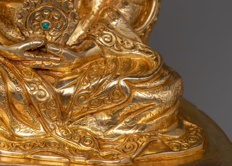 Himalayan figurine of Gampopa | The Jewel of the Kagyu Lineage