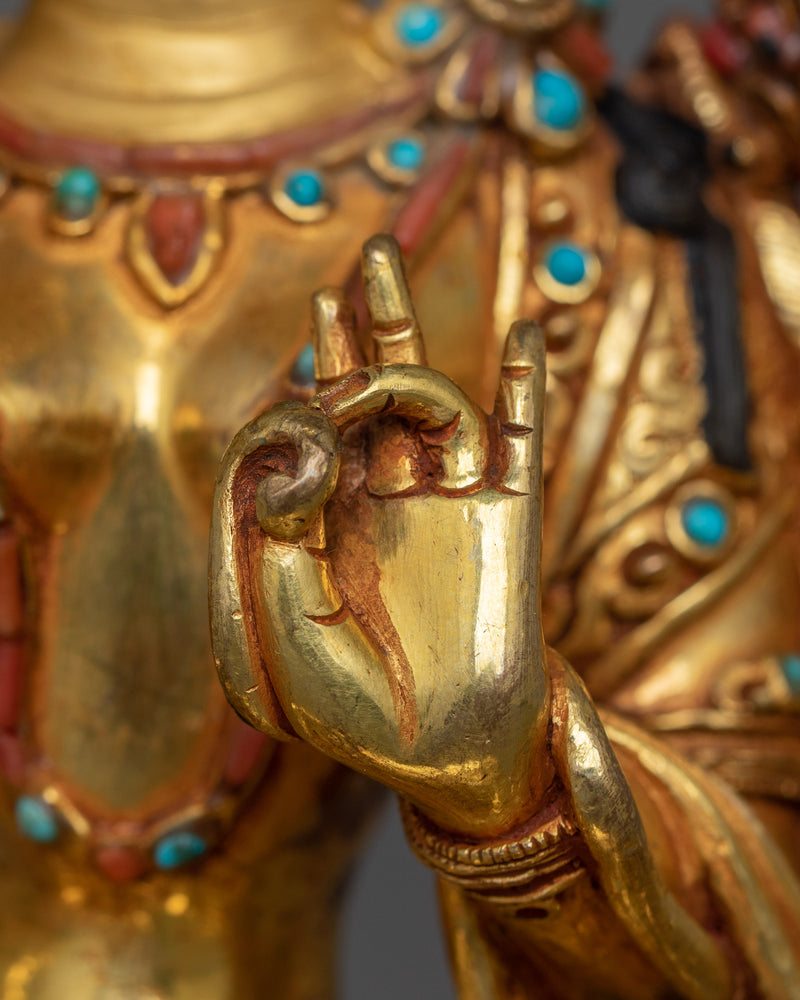 Himalayan Handmade Statue Set of Bodhisattva | Bodhisattvas of Compassion and Wisdom