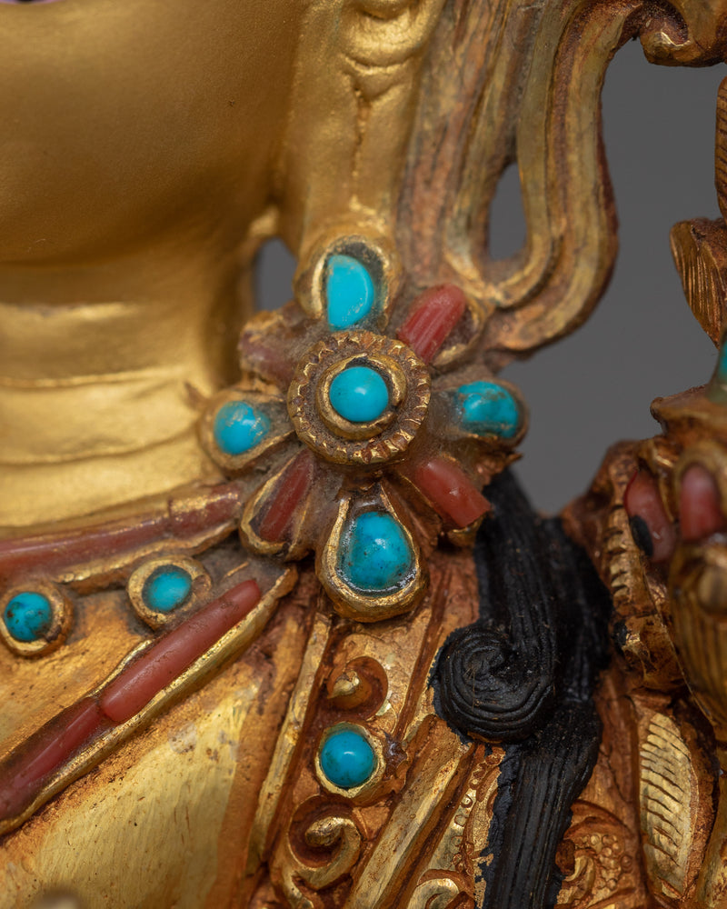 Himalayan Handmade Statue Set of Bodhisattva | Bodhisattvas of Compassion and Wisdom