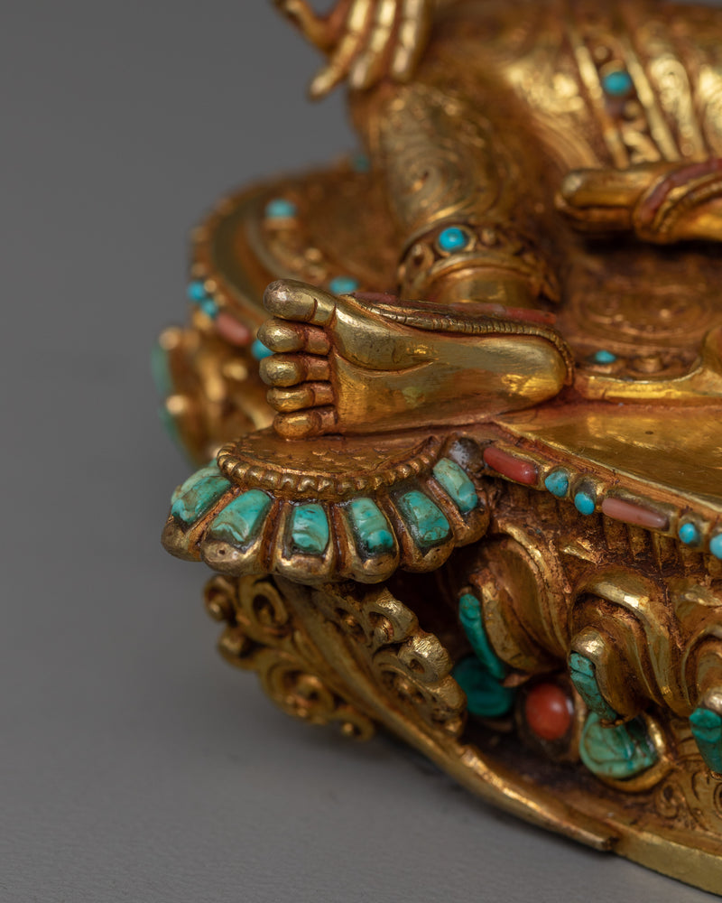 Himalayan Handmade Statue Set of Bodhisattva | Bodhisattvas of Compassion and Wisdom