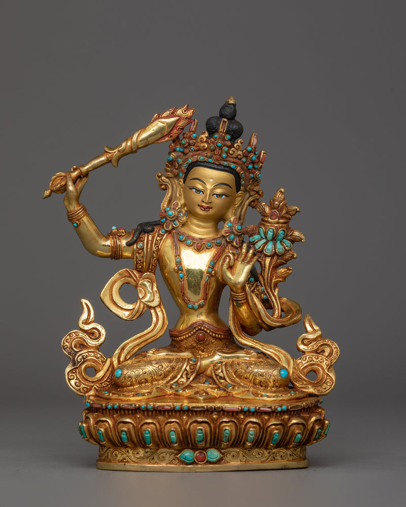 Himalayan Handmade Statue Set of Bodhisattva | Bodhisattvas of Compassion and Wisdom