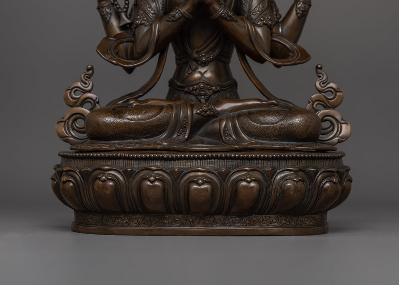 Chenrezig Compassionate Deity Statue | Also Known as Avalokiteshvara
