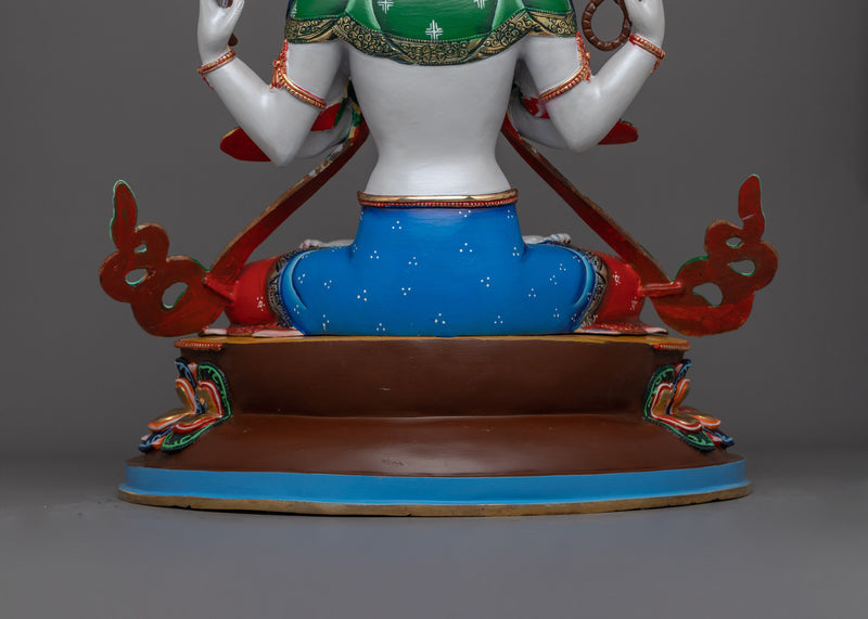 Traditional Sculpture of Chenrezig | Light of Boundless Mercy