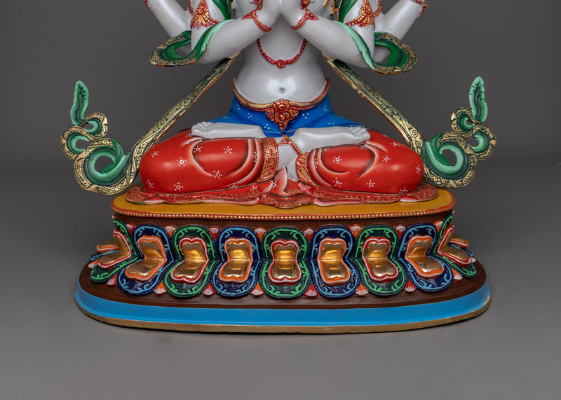 Traditional Sculpture of Chenrezig | Light of Boundless Mercy