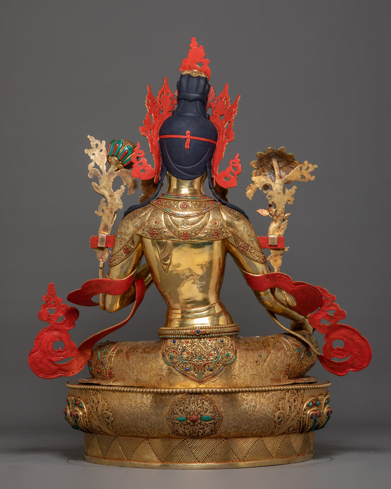 Dharma Buddha Green Tara Statue | Mother of Compassion