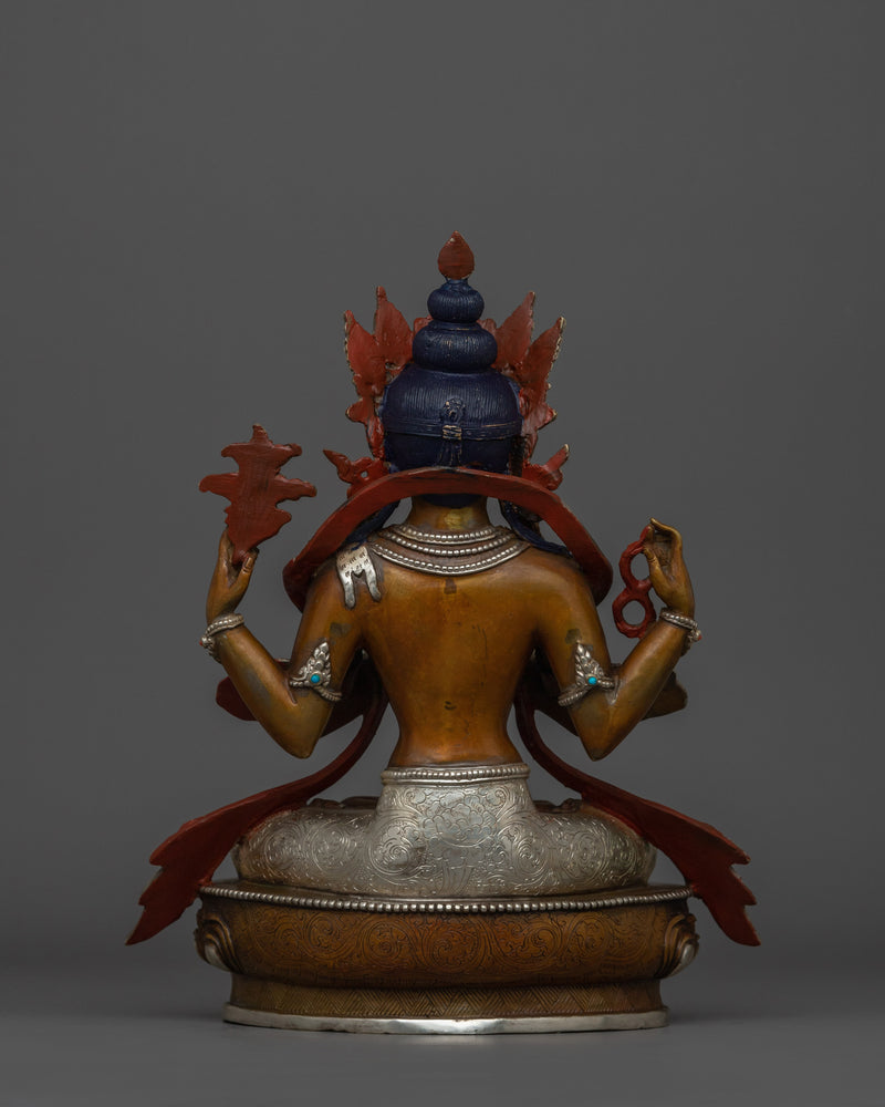 Figurine of Compassionate Deity Chenrezig | A Journey into Compassion
