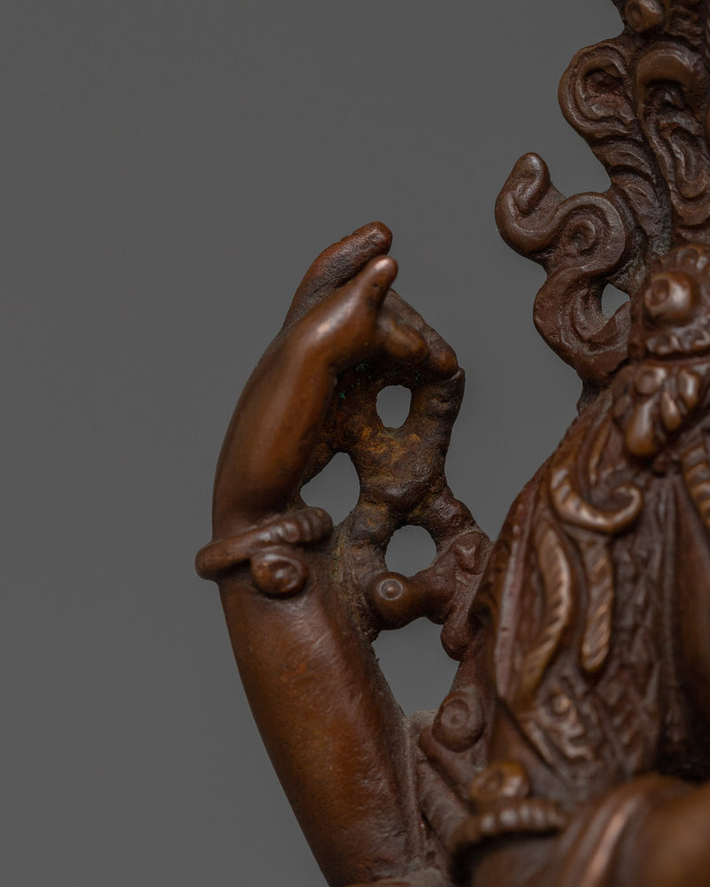 Four Armed Bodhisattva Sculpture | The Great Compassionate One