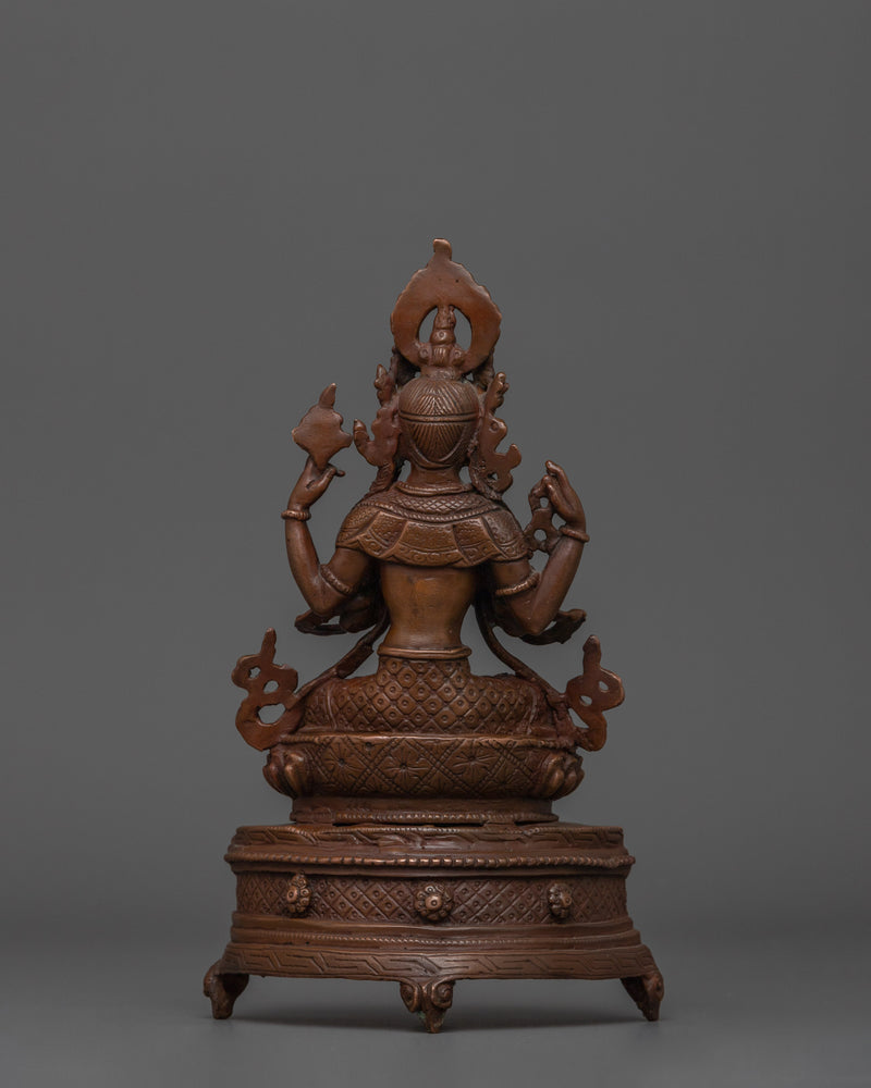 Four Armed Bodhisattva Sculpture | The Great Compassionate One