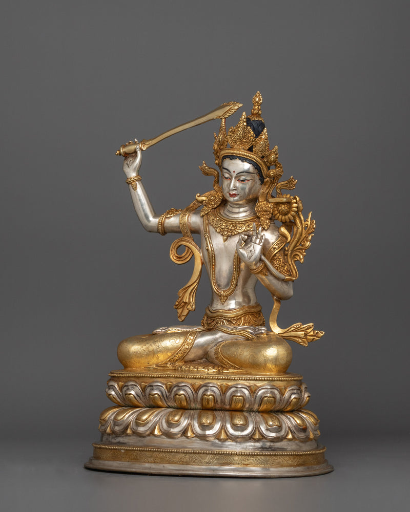 Manjushri Embodiment of Divine Wisdom | Traditional Artwork