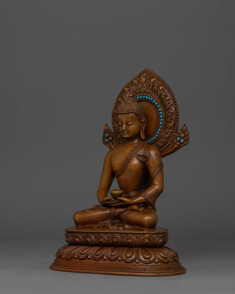 Oxidized Amitabha Buddha Statue | Boundless Light Buddha
