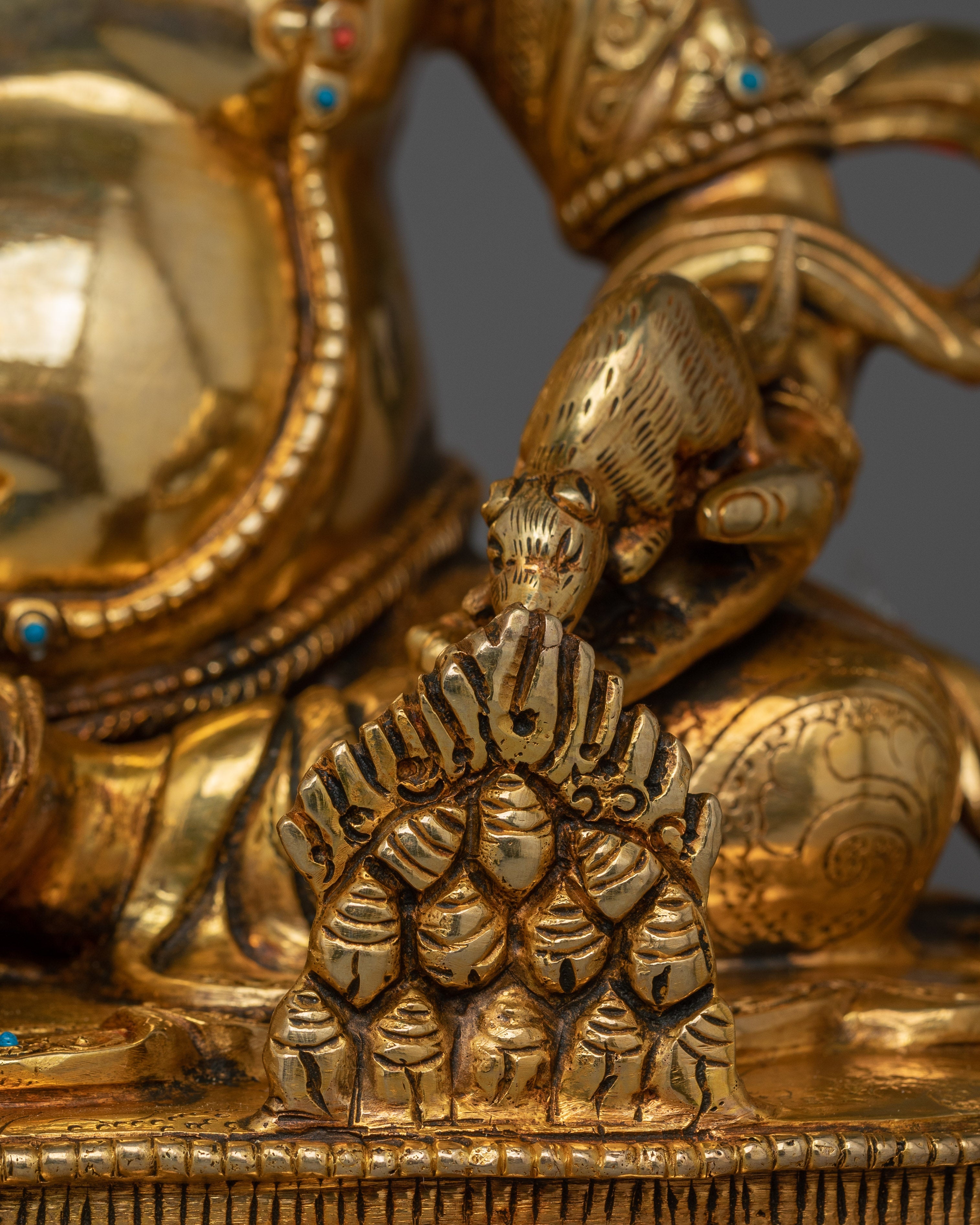 Traditionally Handcarved Statue of Dzambhala | The wealth deity