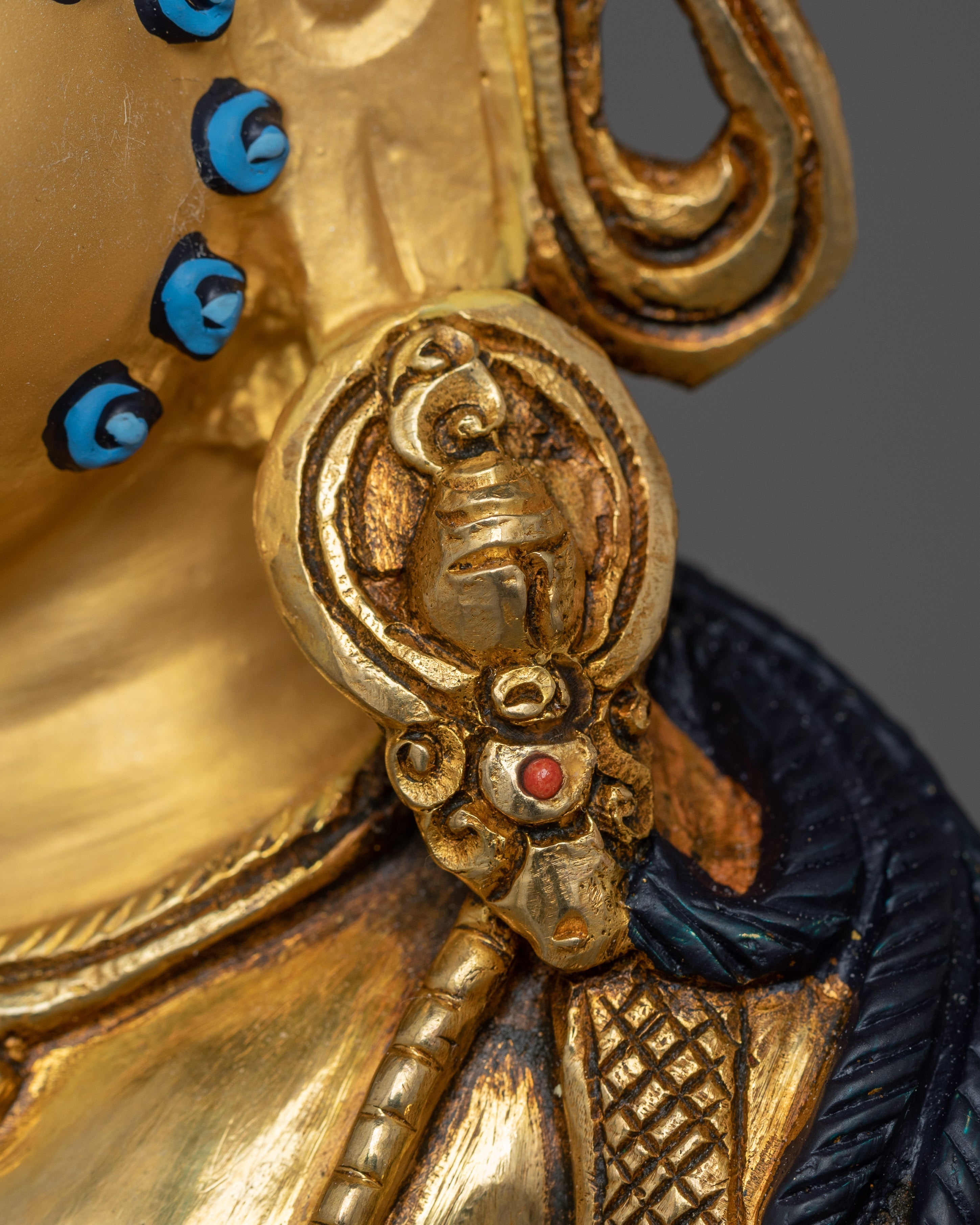 Traditionally Handcarved Statue of Dzambhala | The wealth deity