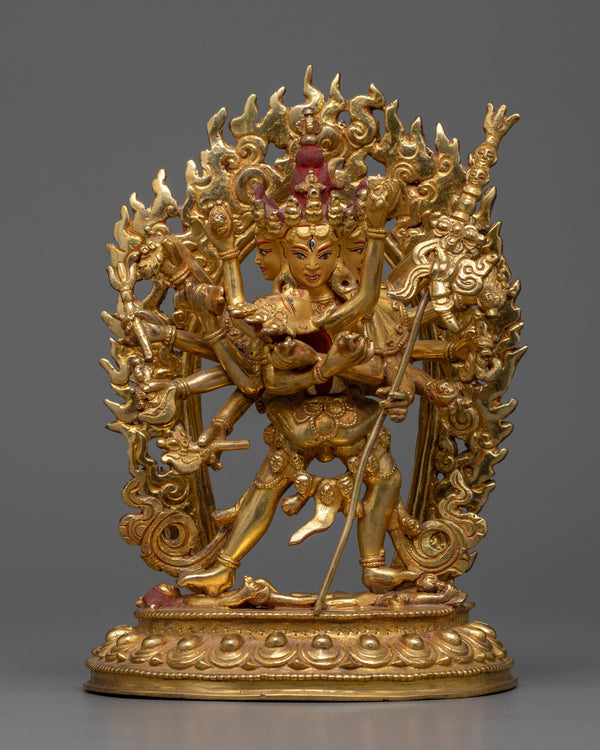 12-armed-chakrasambhara-statue