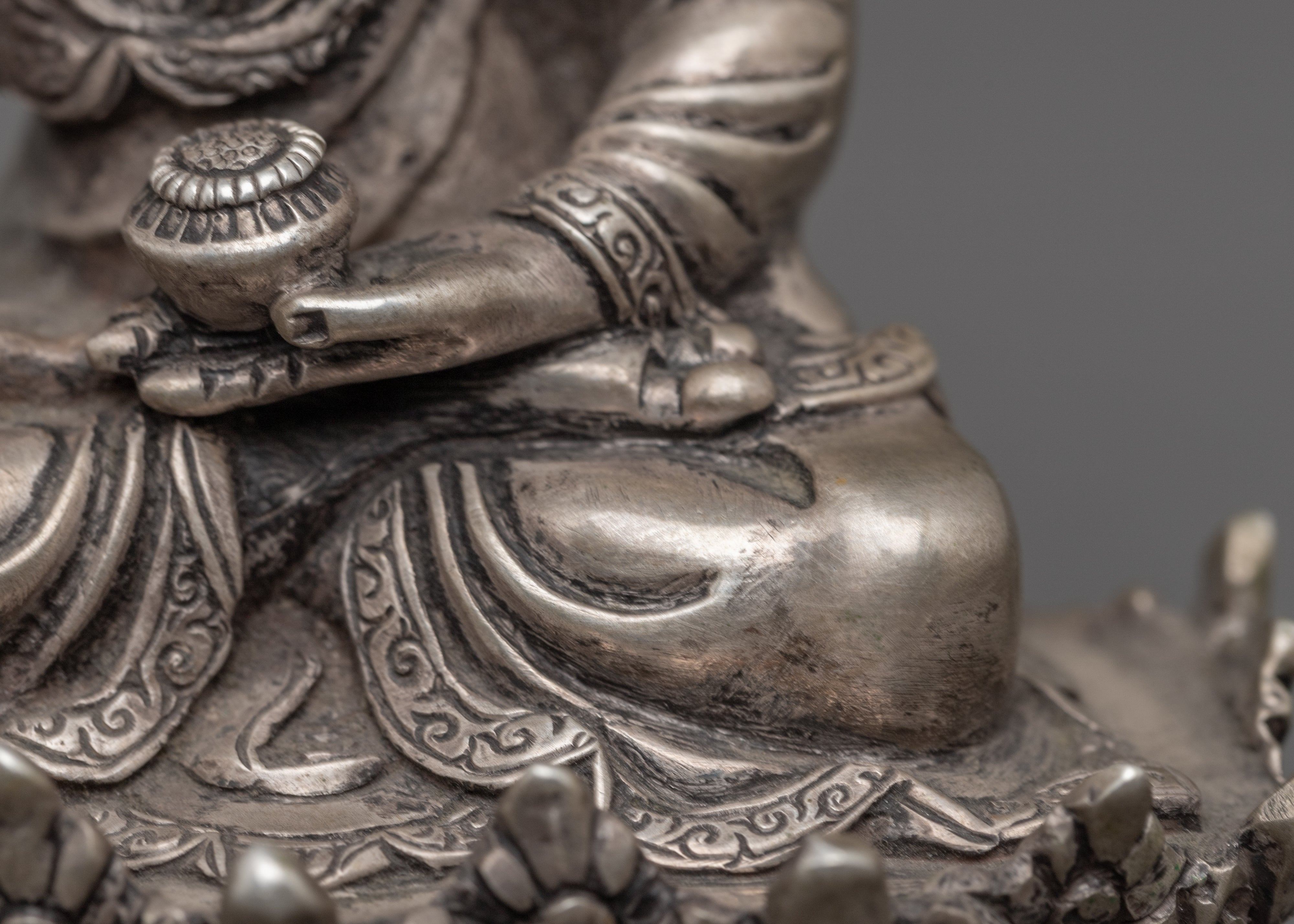 Silver Statue of Buddha Shakyamuni | Historical Buddha