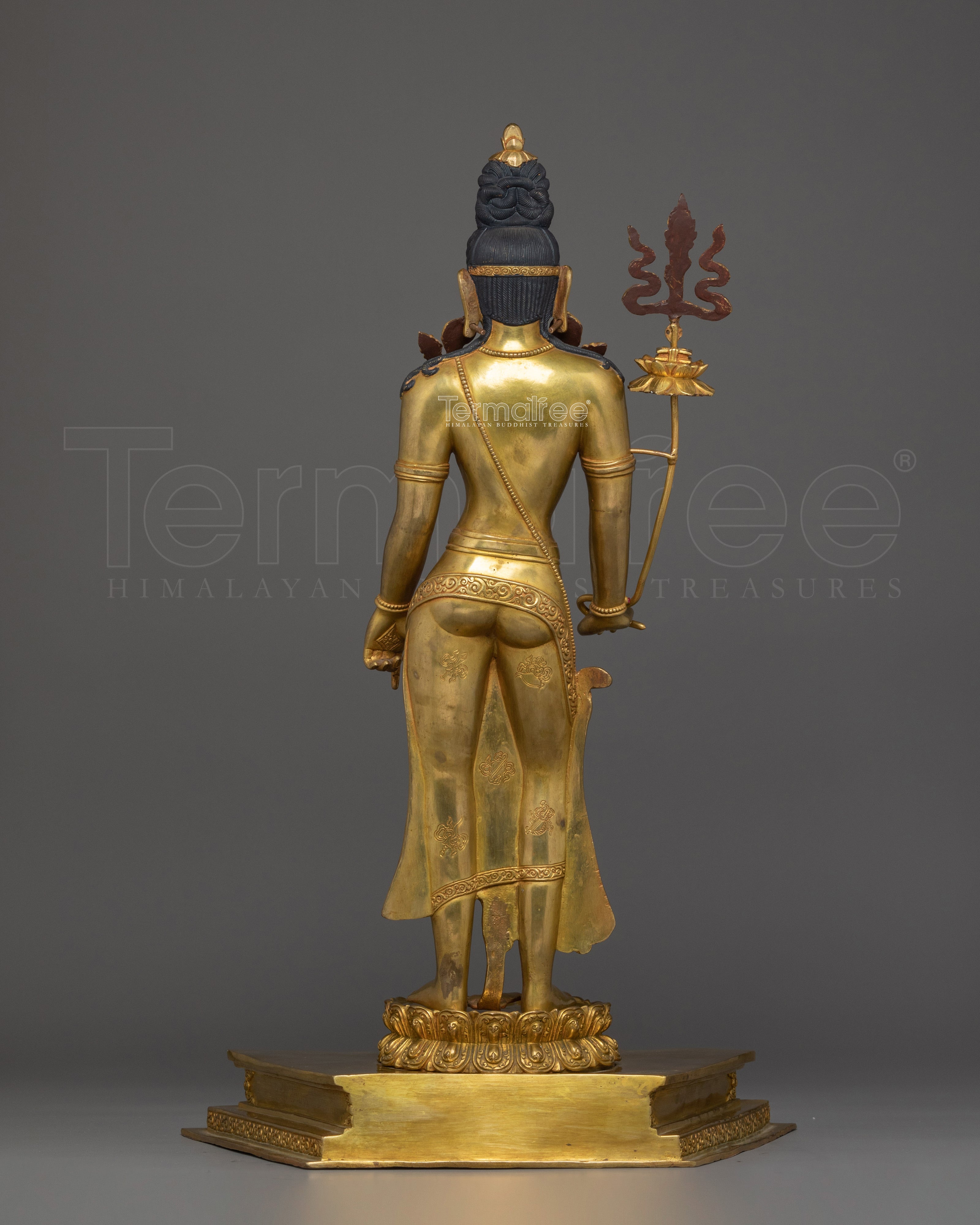 Golden Statue of Standing Lokeshwor | Lord of the World