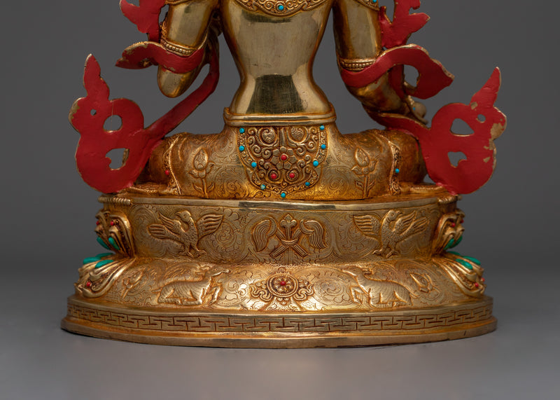 Compassionate Shyama Tara Statue | Green Tara - Mother of All Buddhas