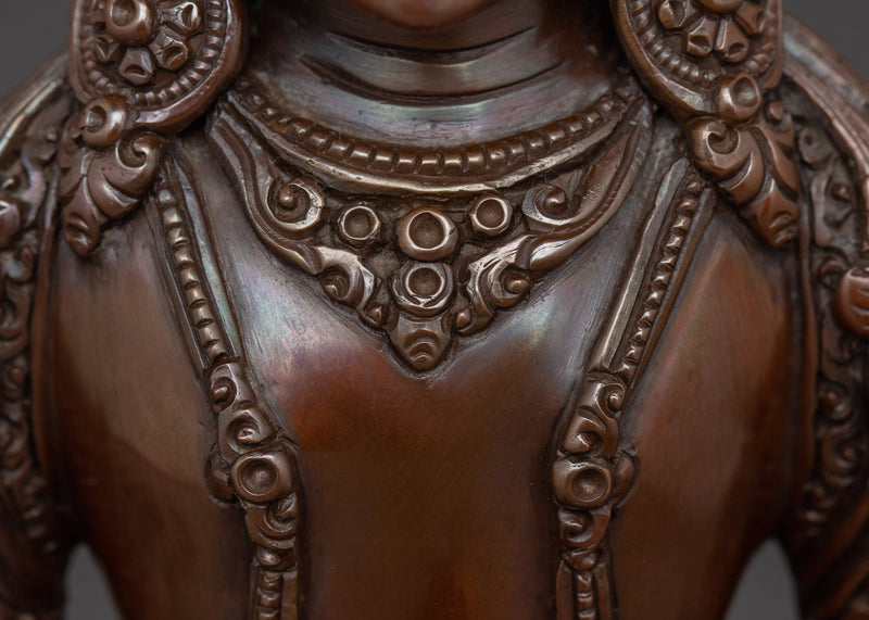 Oxidized Statue of Amitayus | Buddha of Boundless Light