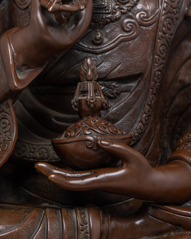 Sculpture of The Tantric master Guru Rinpoche | The Lotus-Born Master