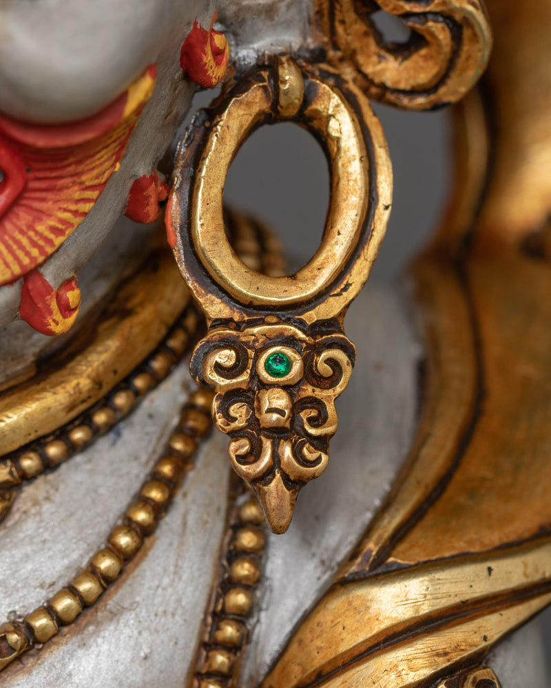 Protector Deity White Mahakala | Shadbhuja Mahakala Statue