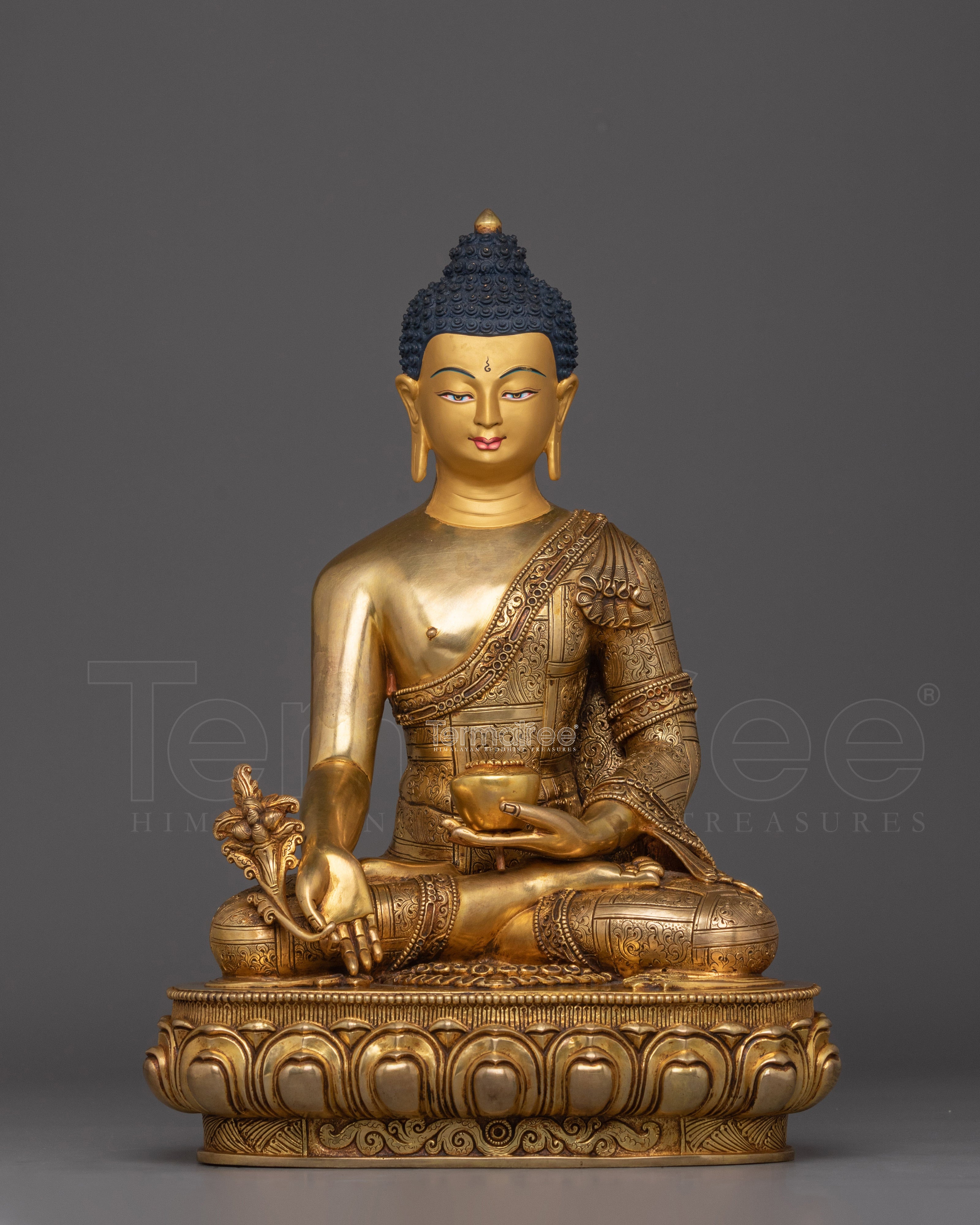 Tibetan Statue of Medicine Buddha | Also known as Bhaiṣajyaguru