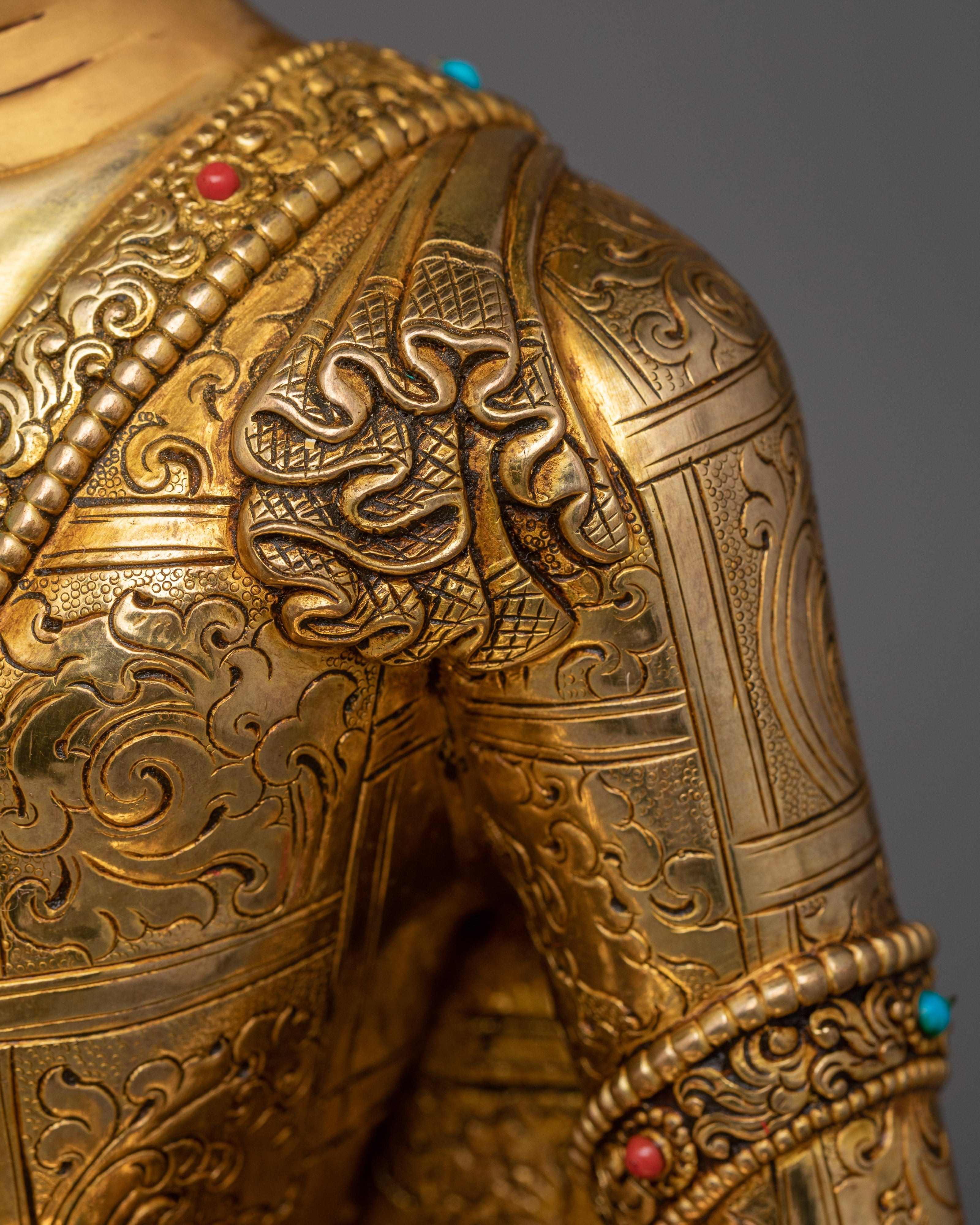 Crown Shakyamuni Buddha Handcarafted Statue | The Awakened One