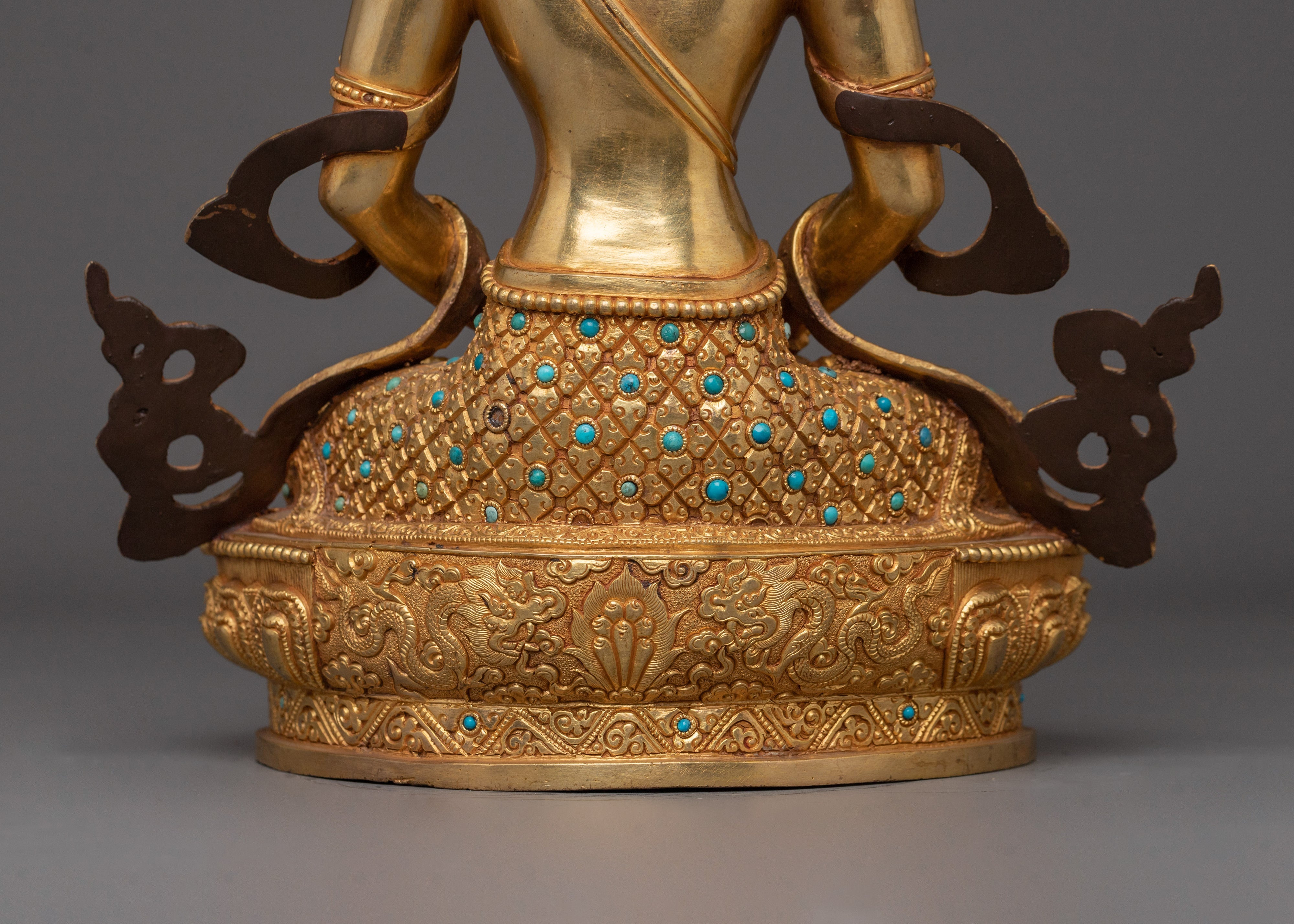 Long Life Buddha Amitayus Golden Statue | Buddha of Infinite Light