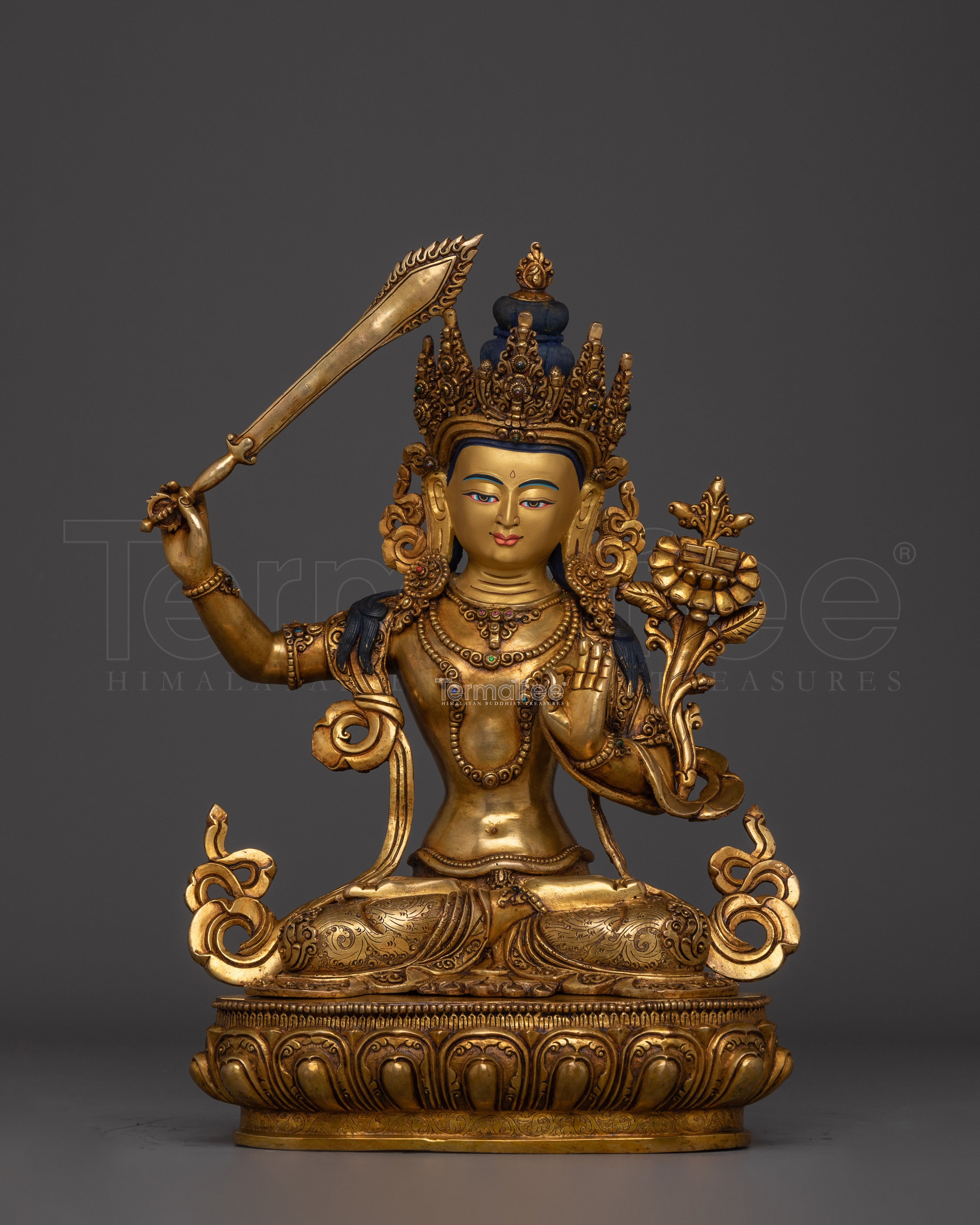 Flaming Sword Wielder Manjushri | Bodhisattva of Wisdom