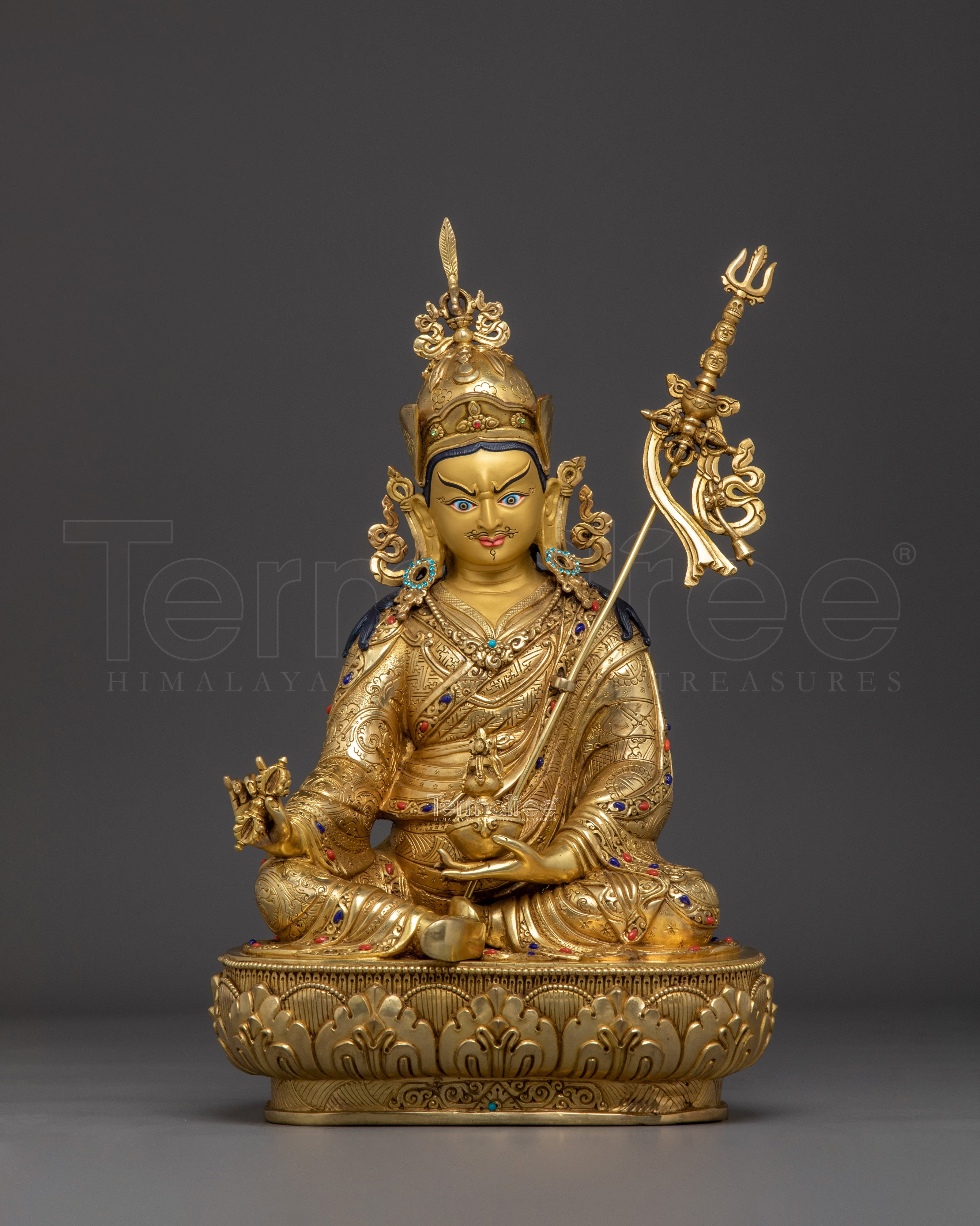 Precious Guru Rinpoche Handmade Statue | Lotus Born Padmasambhava