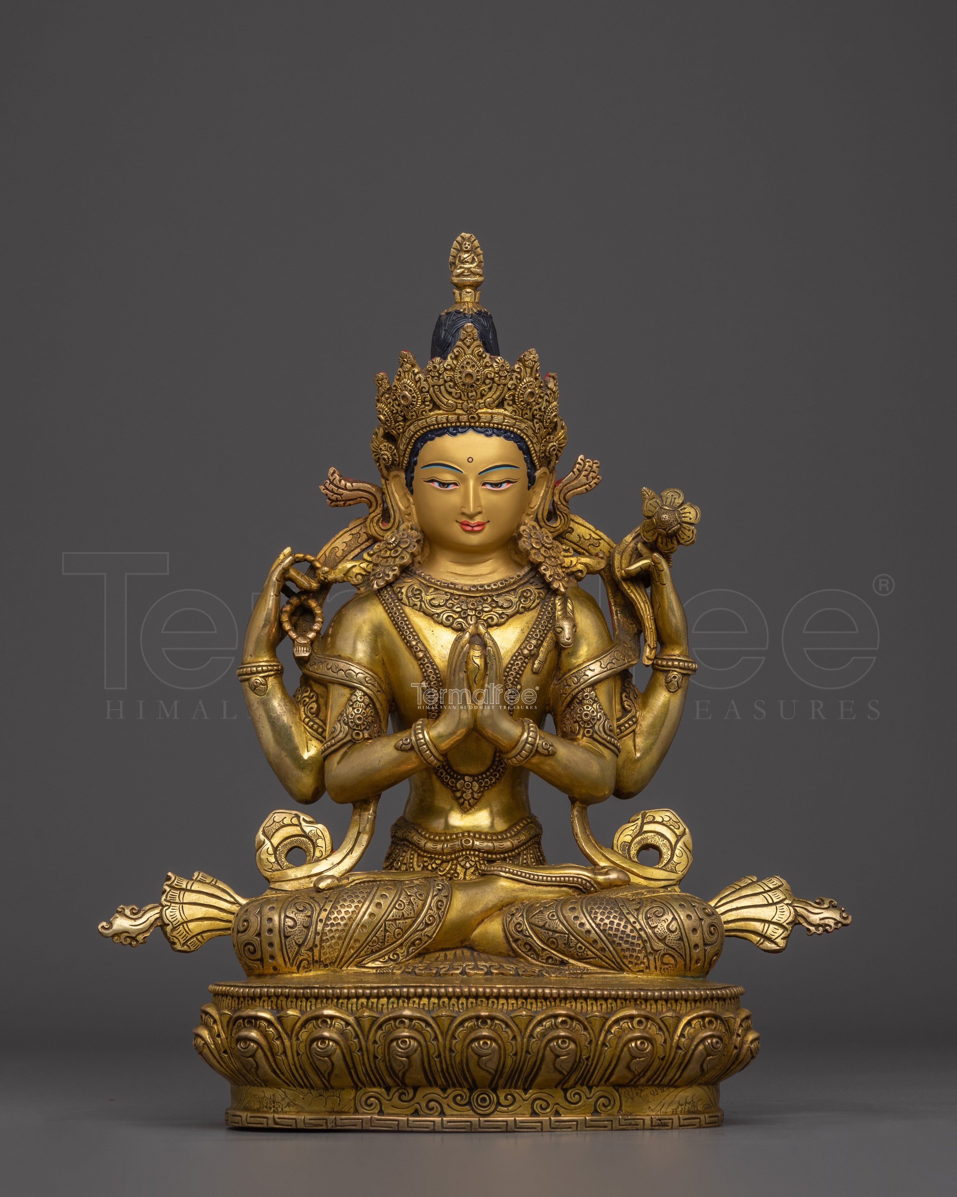Embodiment of Boundless Compassion Chenrezig Statue | Avalokiteshvara Sculpture