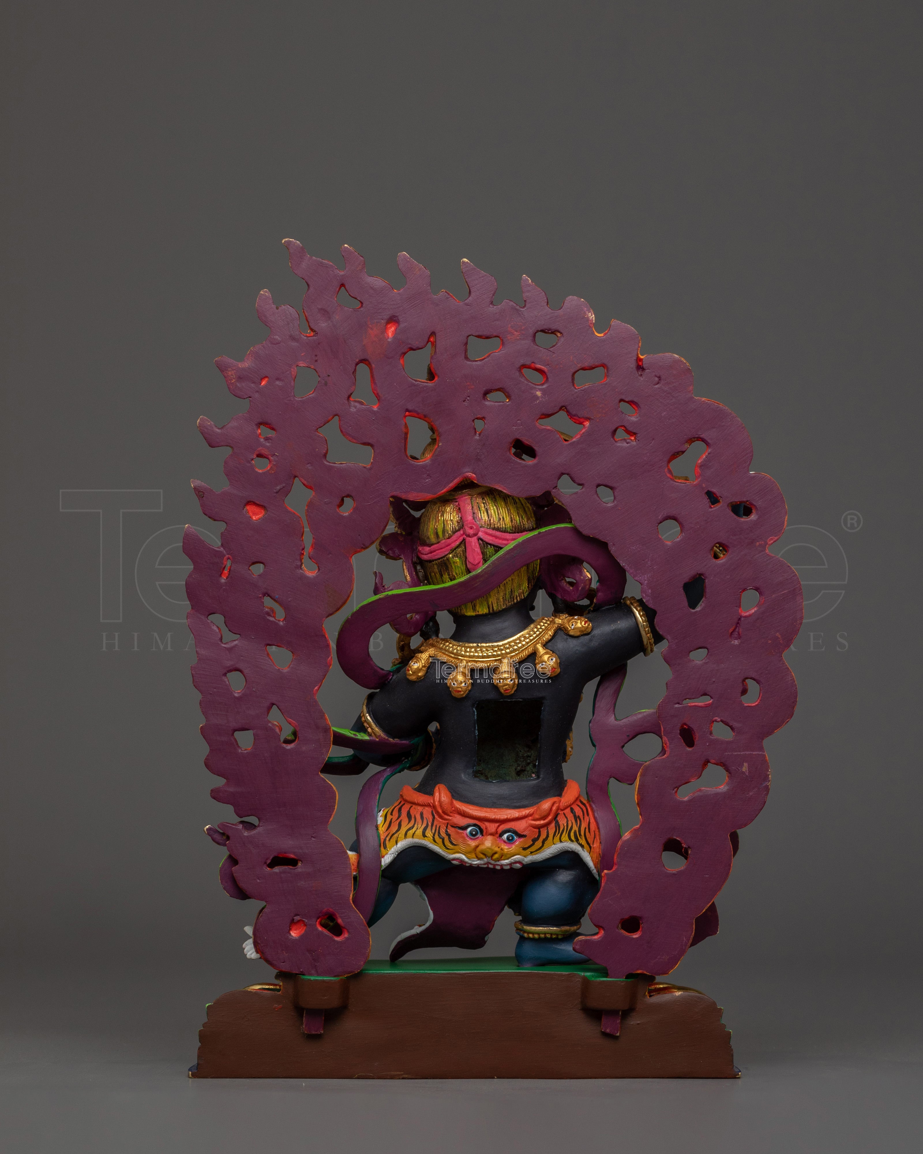 Semi-Wrathful Black Manjushri Statue | Tibetan Purification Deity
