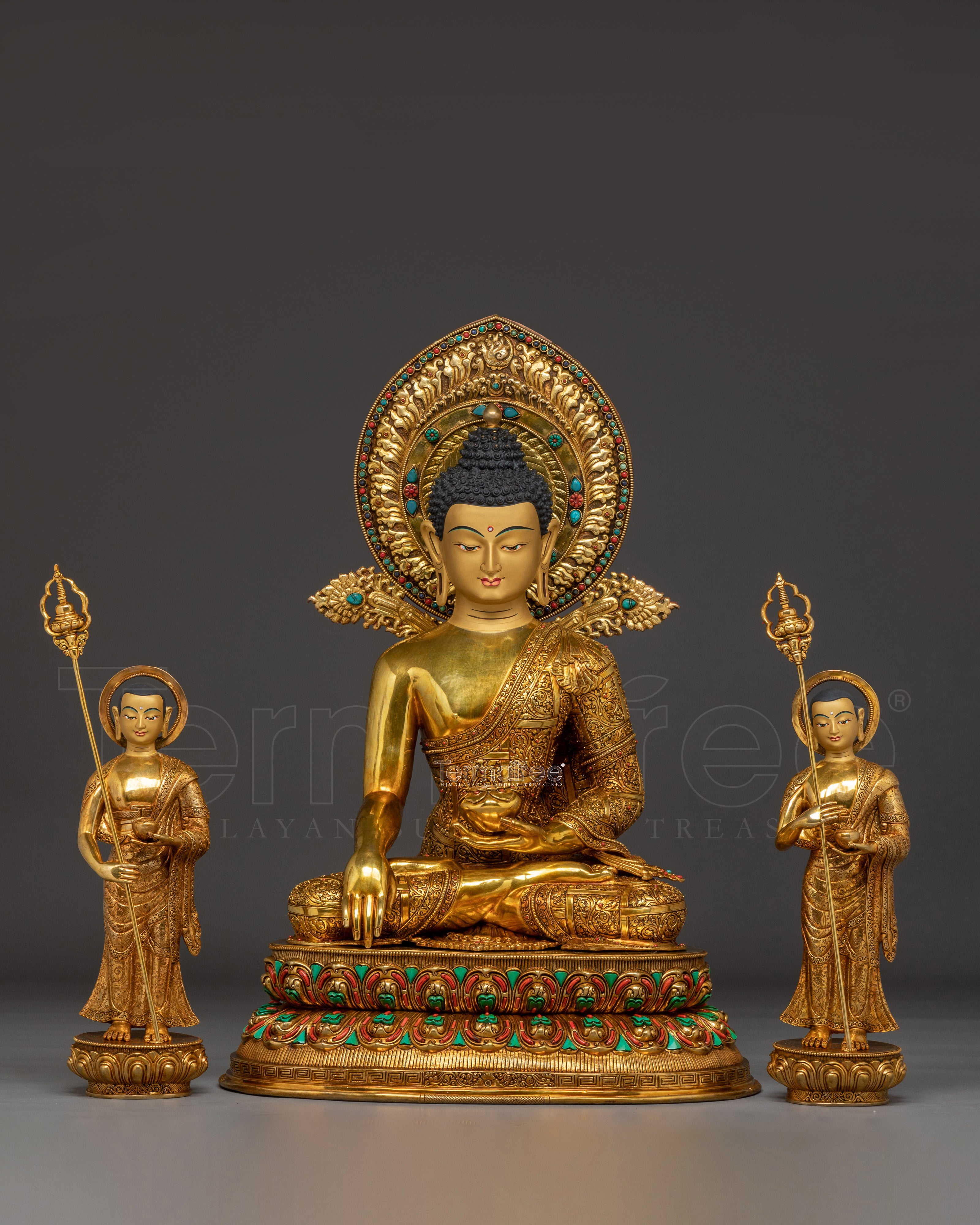 Shakyamuni Buddha with Disciples | The Historical Buddha