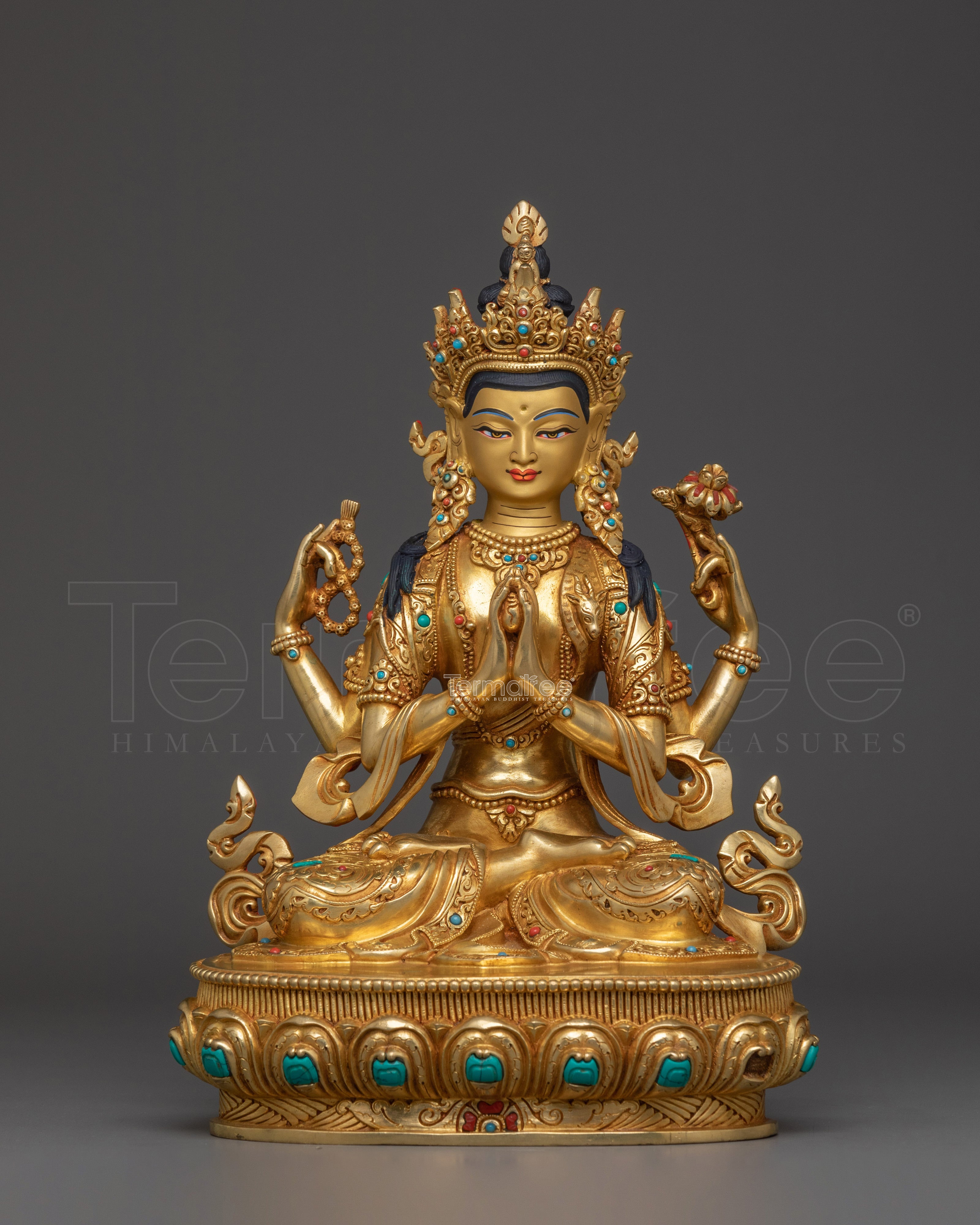 Figurine of Chenrezig - Dharma Practice | 4-Armed Avalokiteshvara