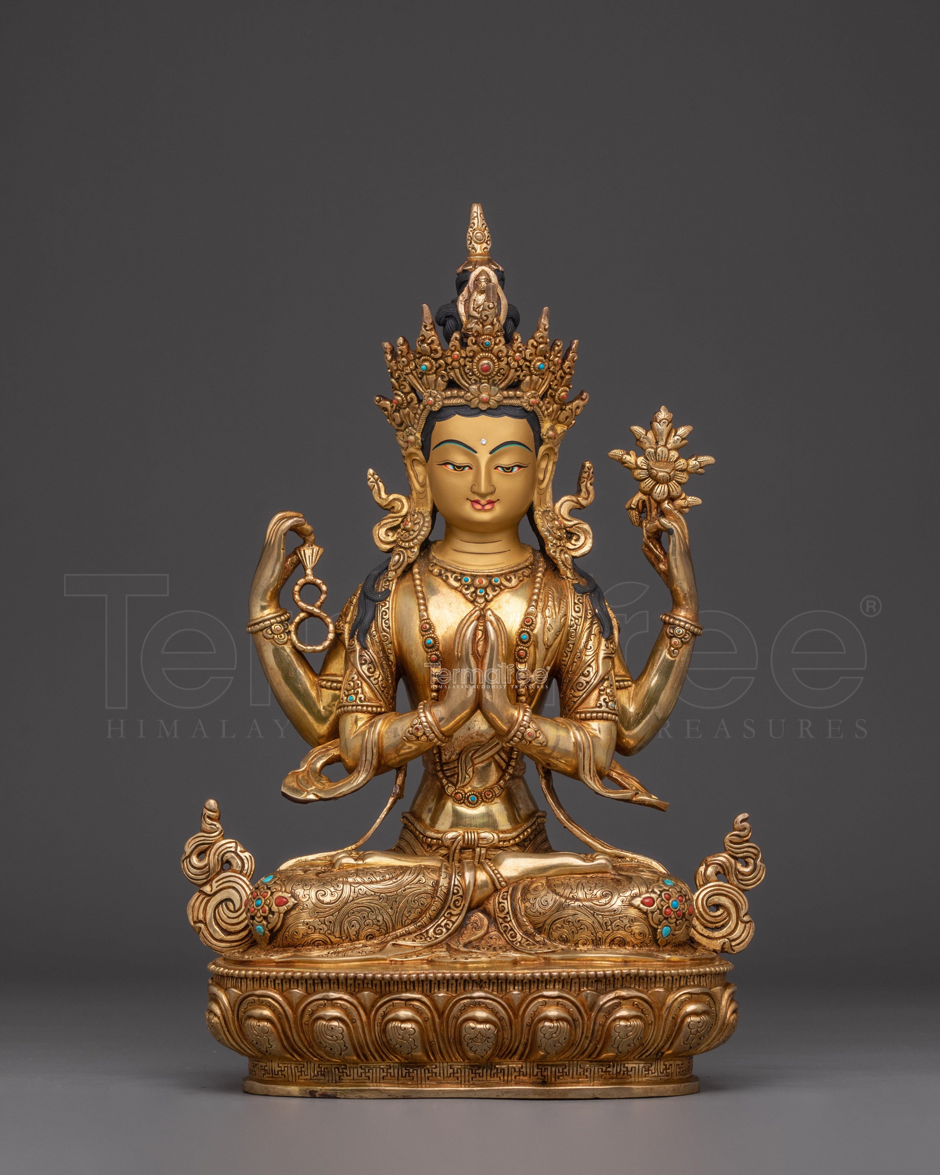 Graceful Chenrezig Statue | Avalokiteshvara - Compassionate Bodhisattva
