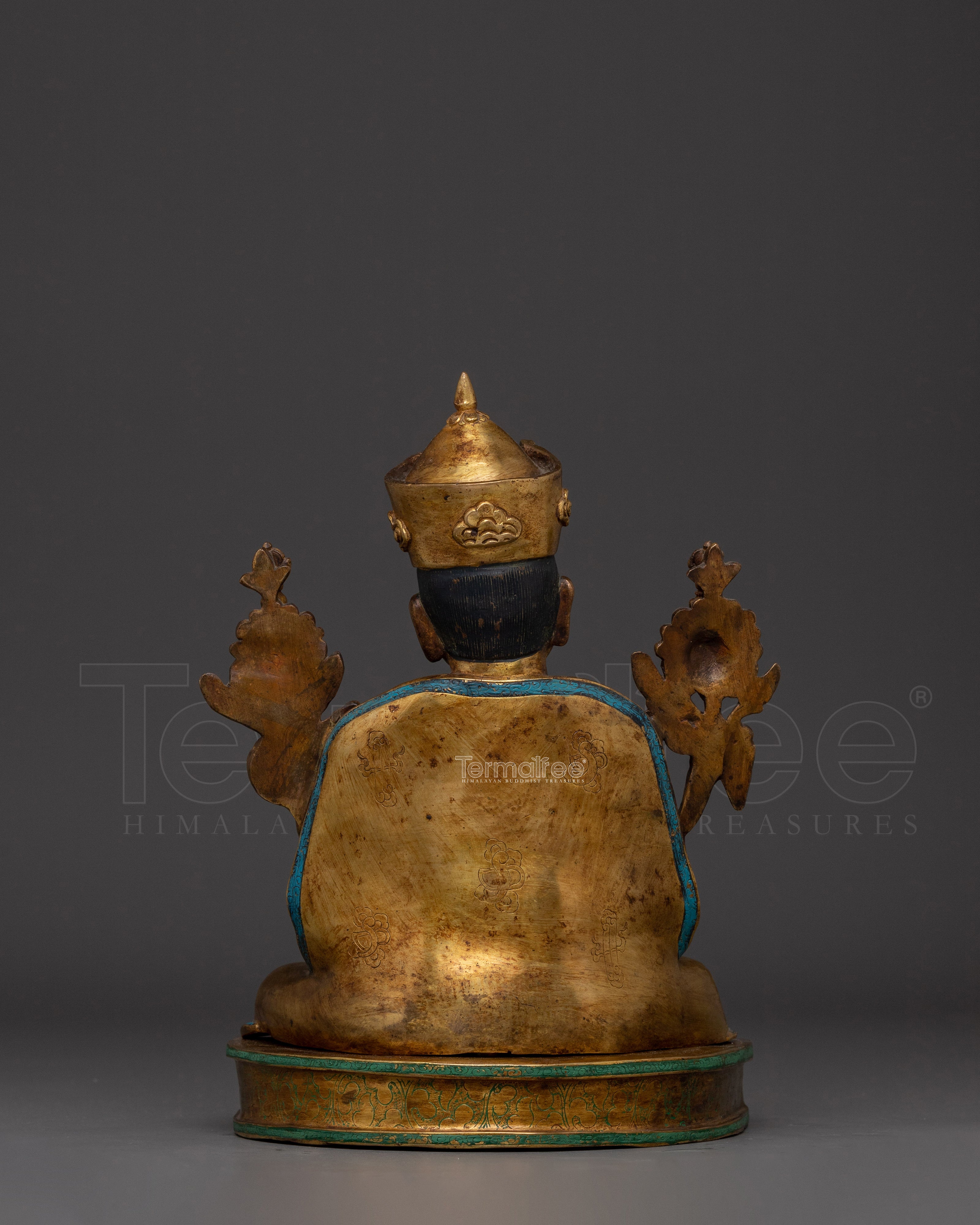 16th Gyalwa Karmapa Statue | Handcrafted Copper with 24K Gold Gilding