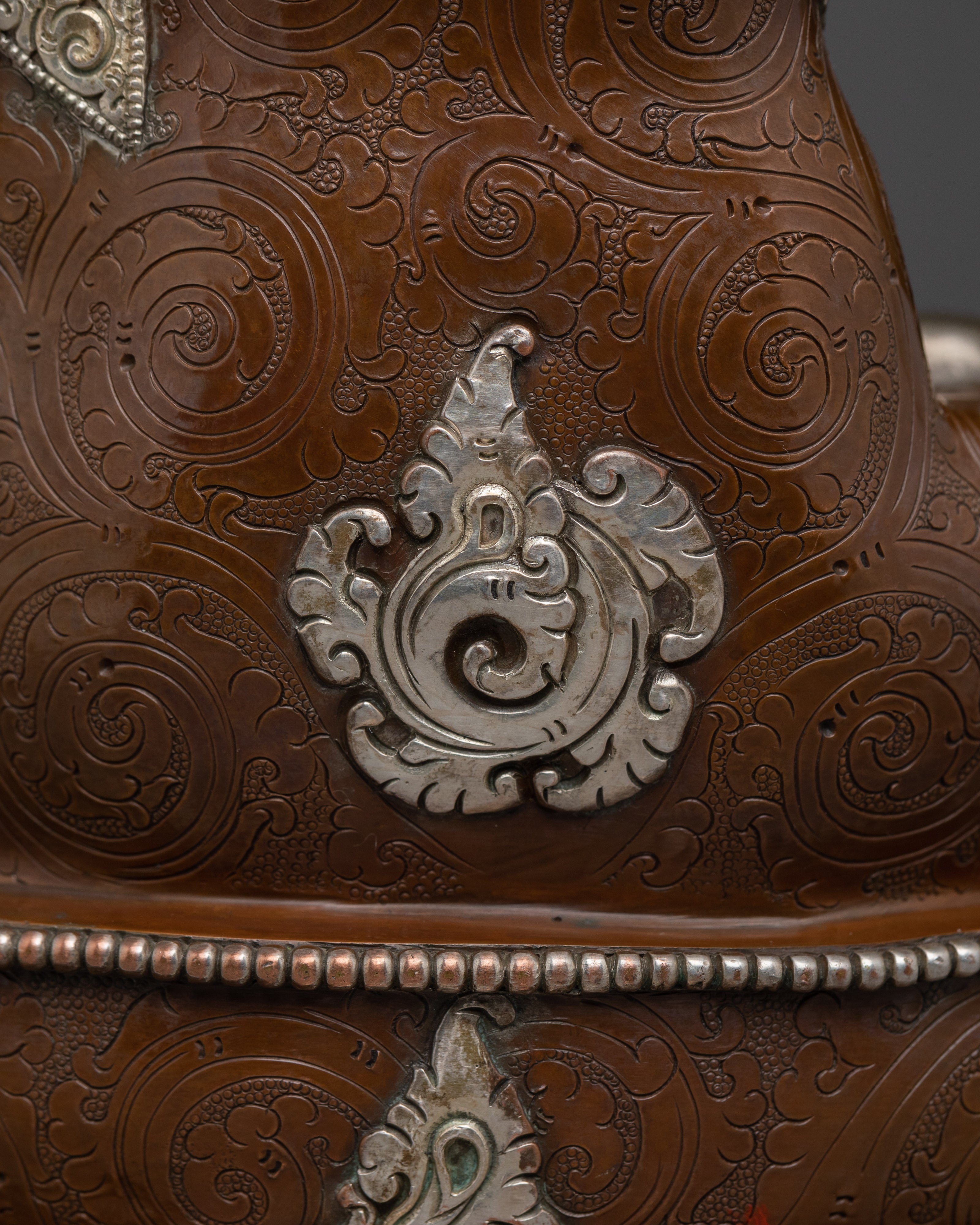 Shakyamuni Buddha with Silver Carvings | Walking the Middle Way