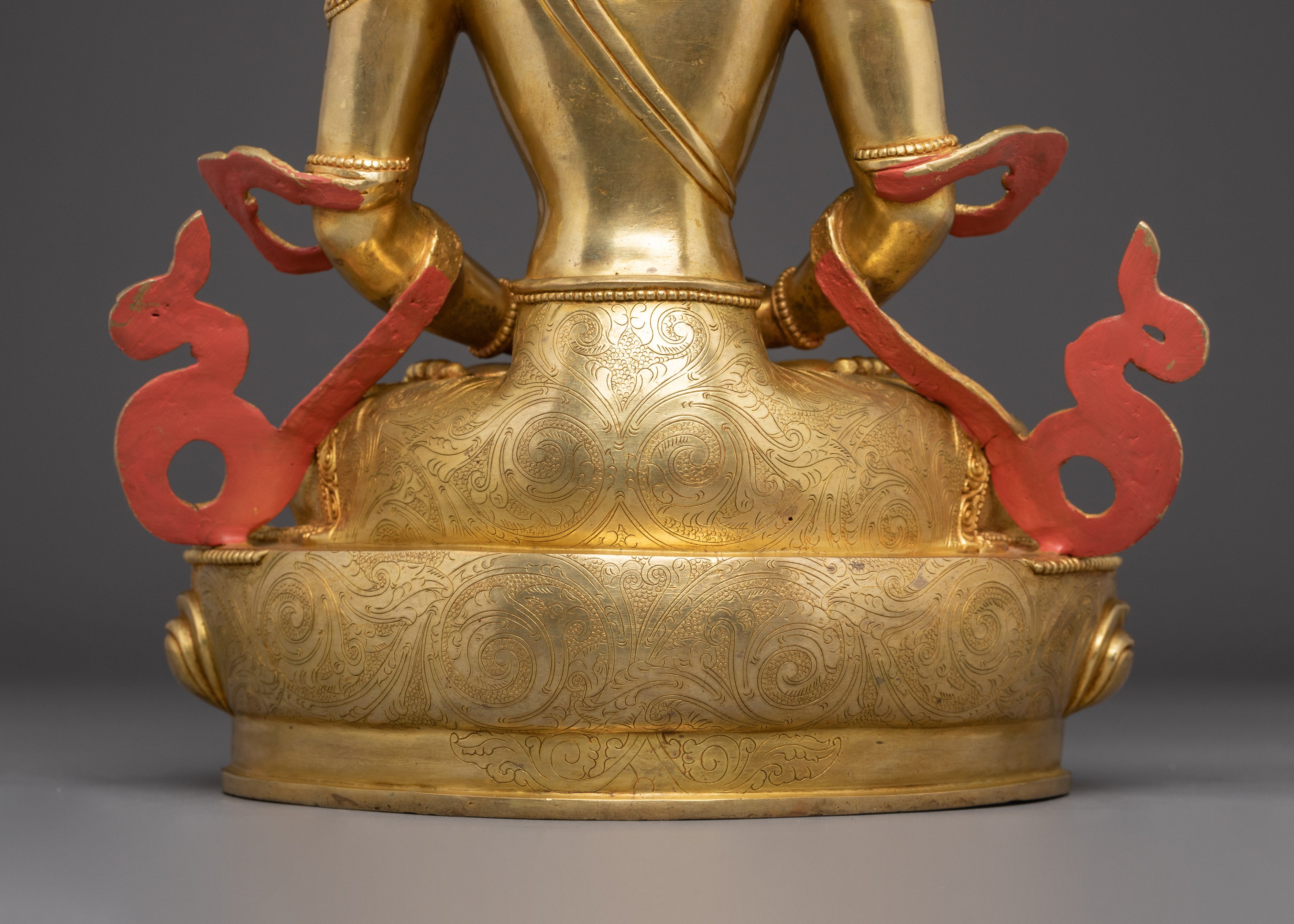 Golden Amitayus Figurine | Buddha of Infinite Light