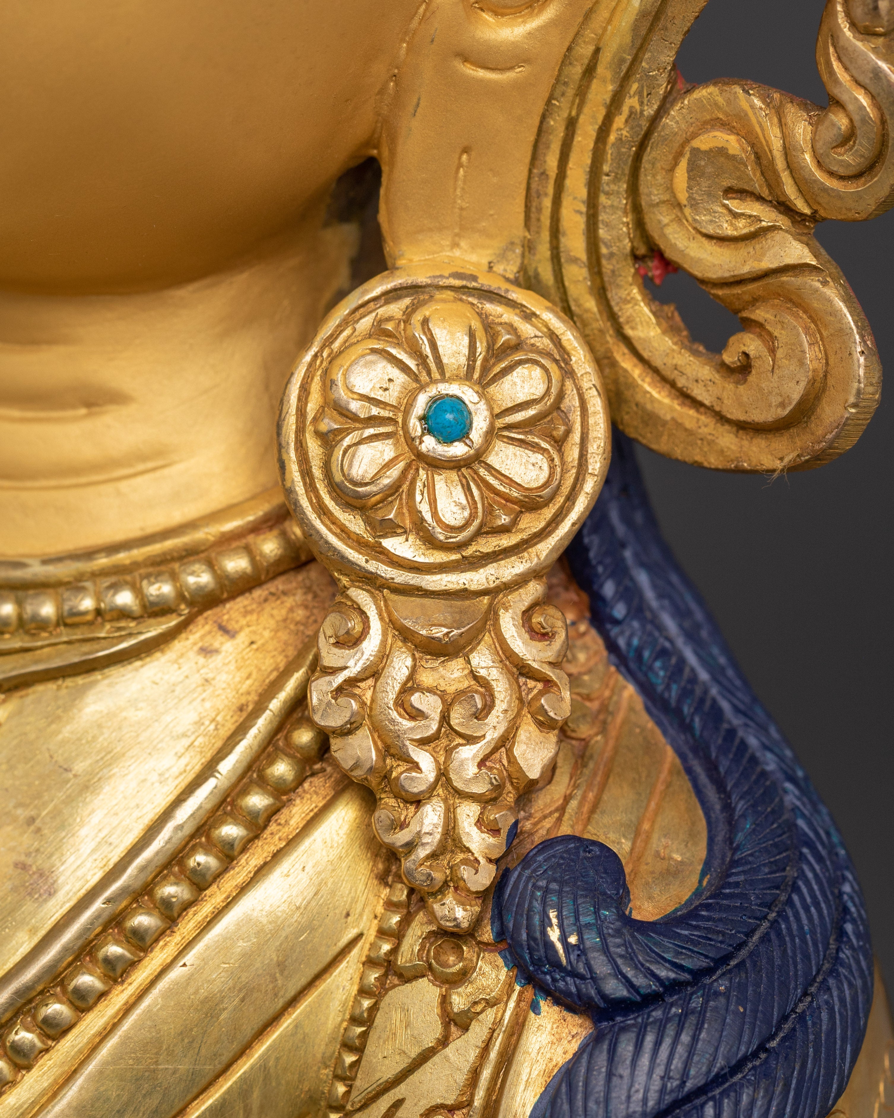 Golden Amitayus Figurine | Buddha of Infinite Light