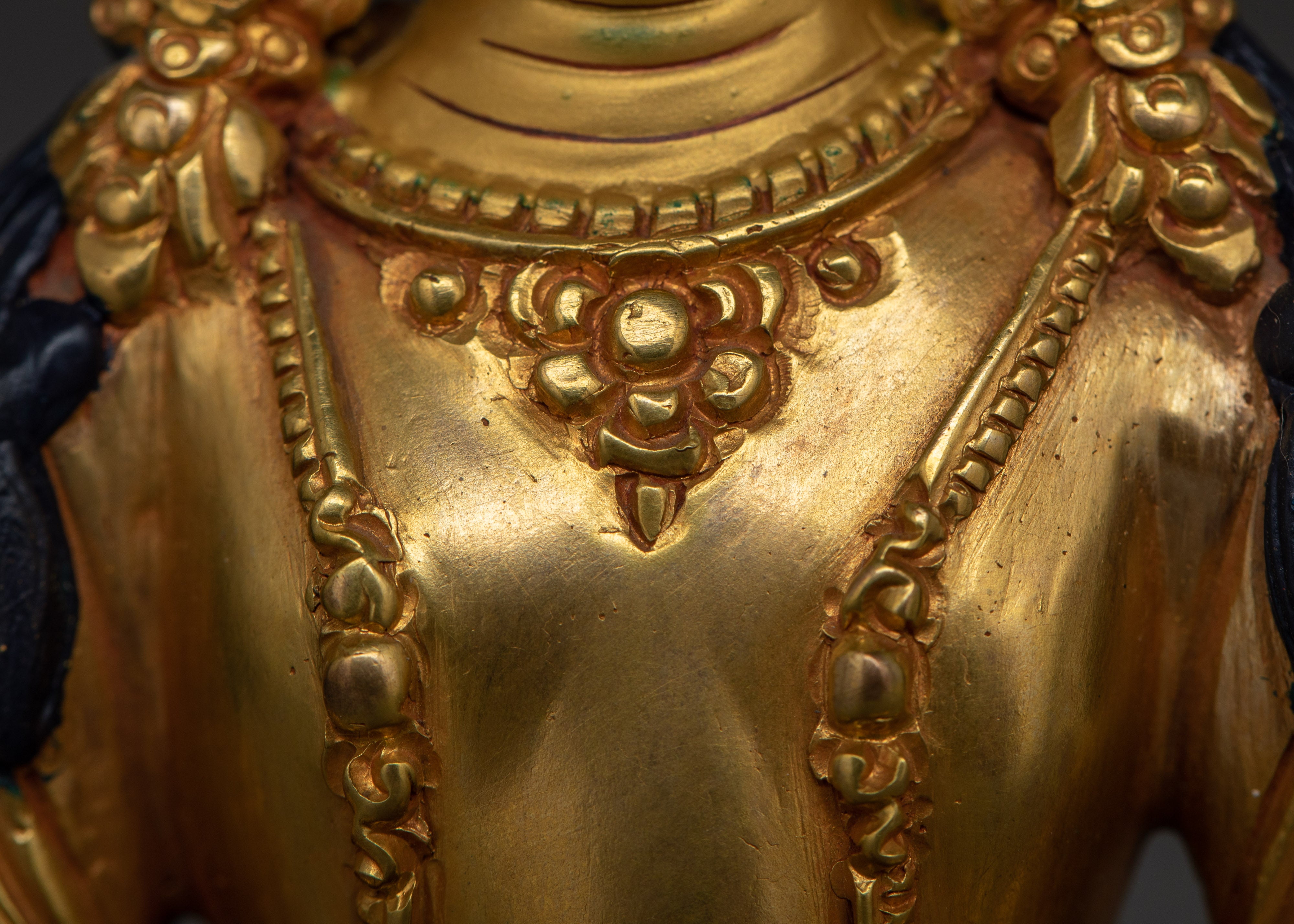 Traditional Tibetan Art of Amitayus | The Buddha of Infinite Life and Longevity