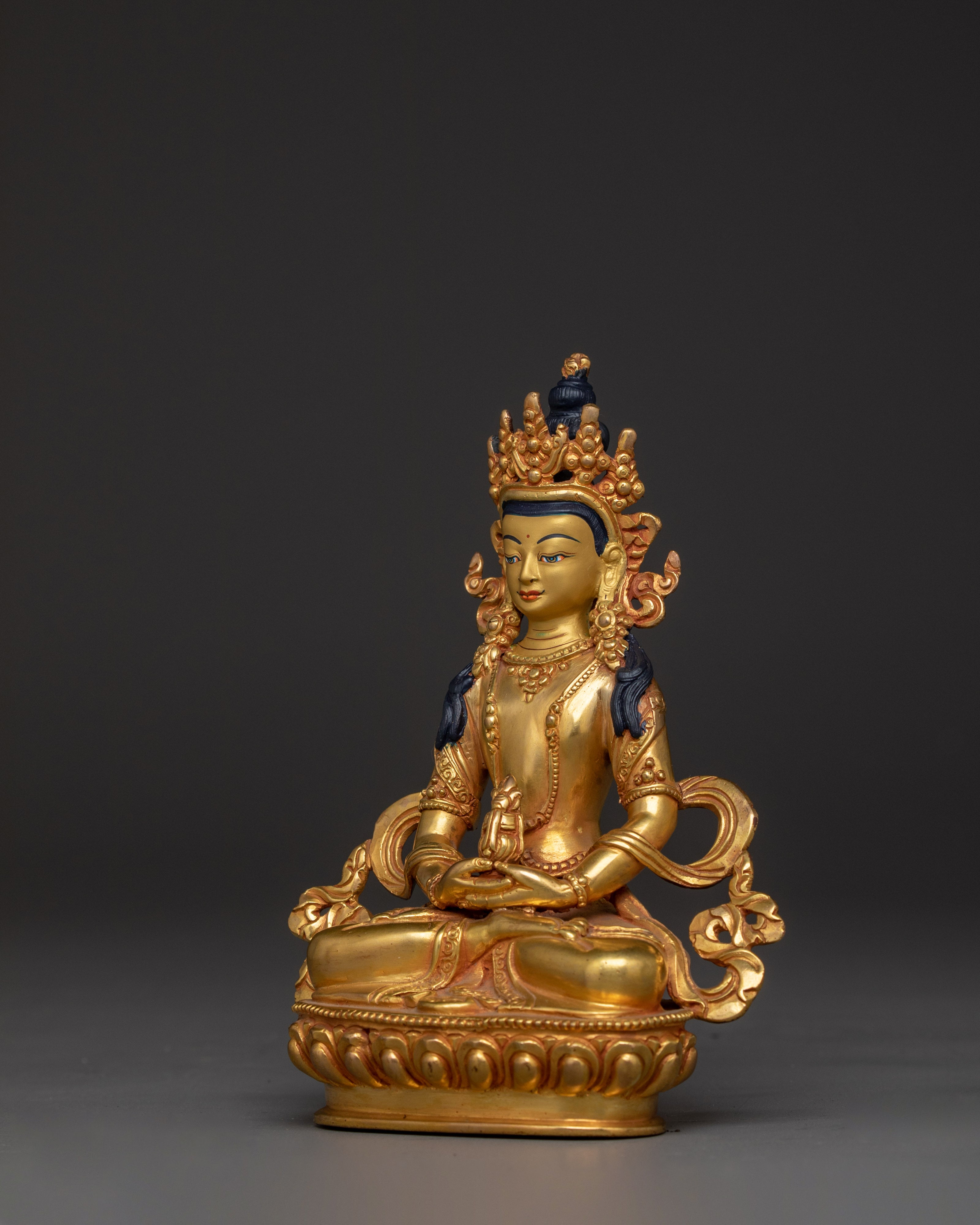 Traditional Tibetan Art of Amitayus | The Buddha of Infinite Life and Longevity