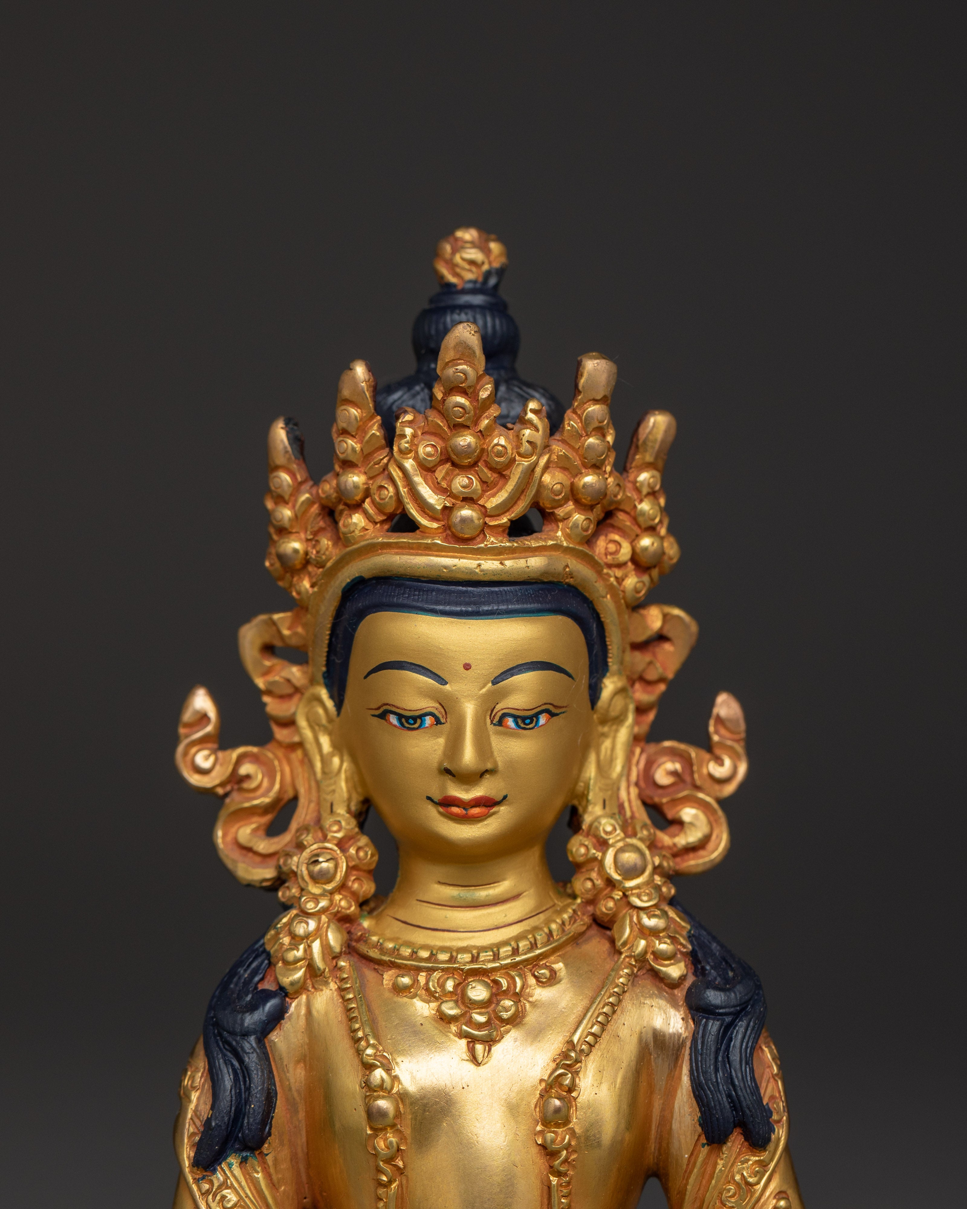 Traditional Tibetan Art of Amitayus | The Buddha of Infinite Life and Longevity